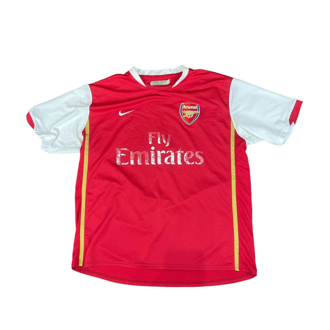 2006-08 Burgundy + White Nike Arsenal Fabregas Tee - Large - The Streetwear Studio