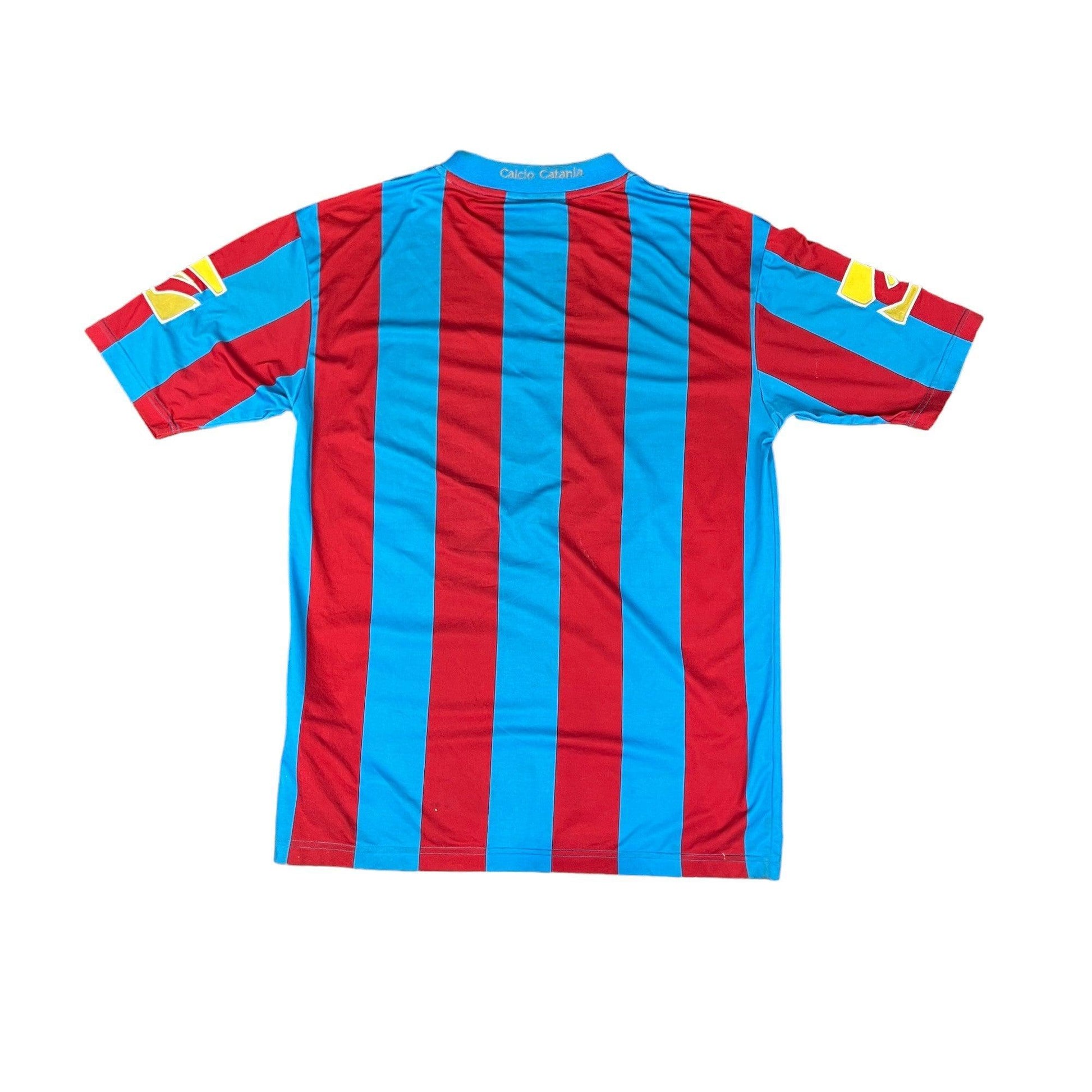 2009-10 Blue + Red Calcio Catania Tee - Large - The Streetwear Studio