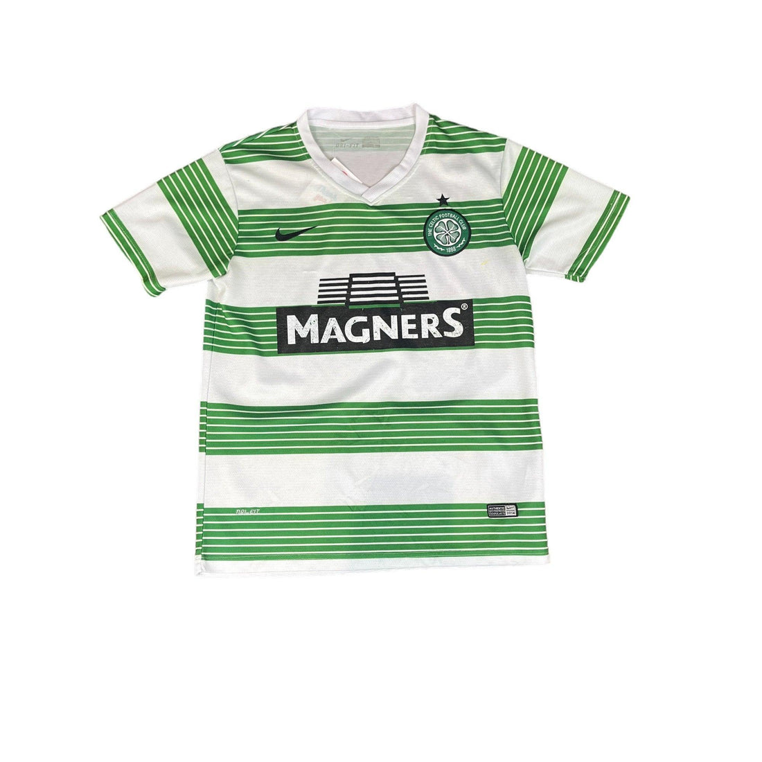 2013-14 Green + White Nike Celtic Tee - Small - The Streetwear Studio
