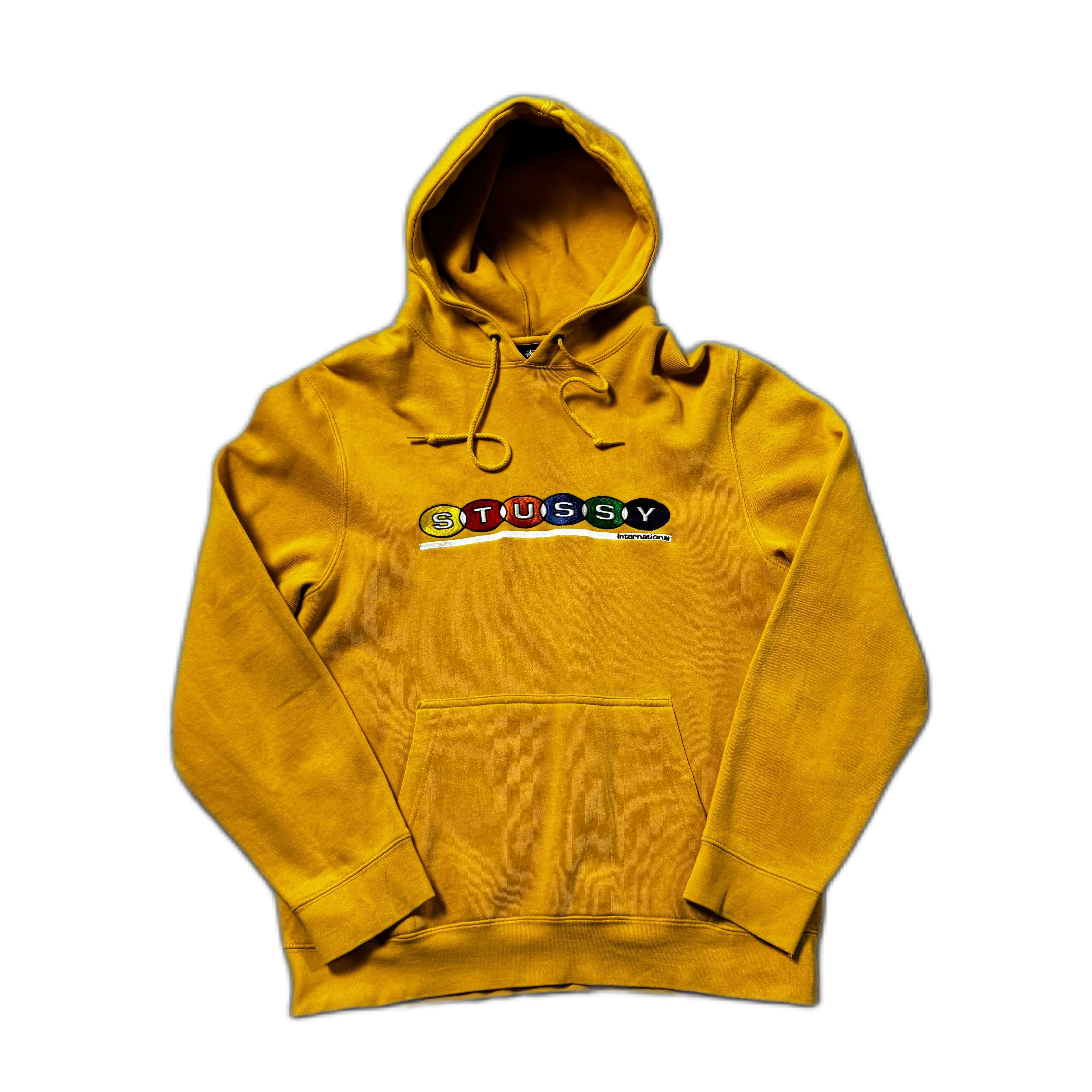 Yellow Stussy Hoodie - M
