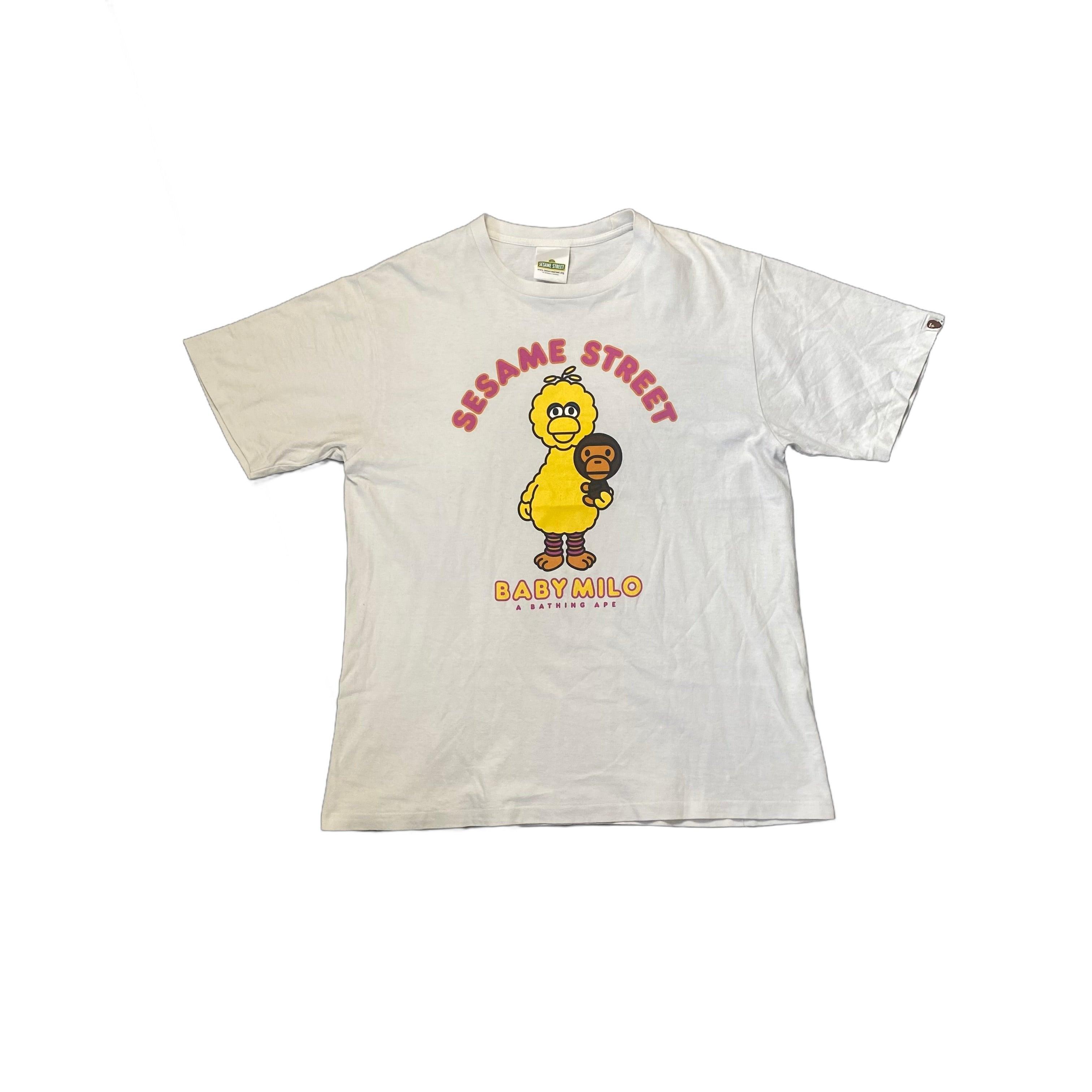 White A Bathing Ape (BAPE) x Sesame Street Tee - L