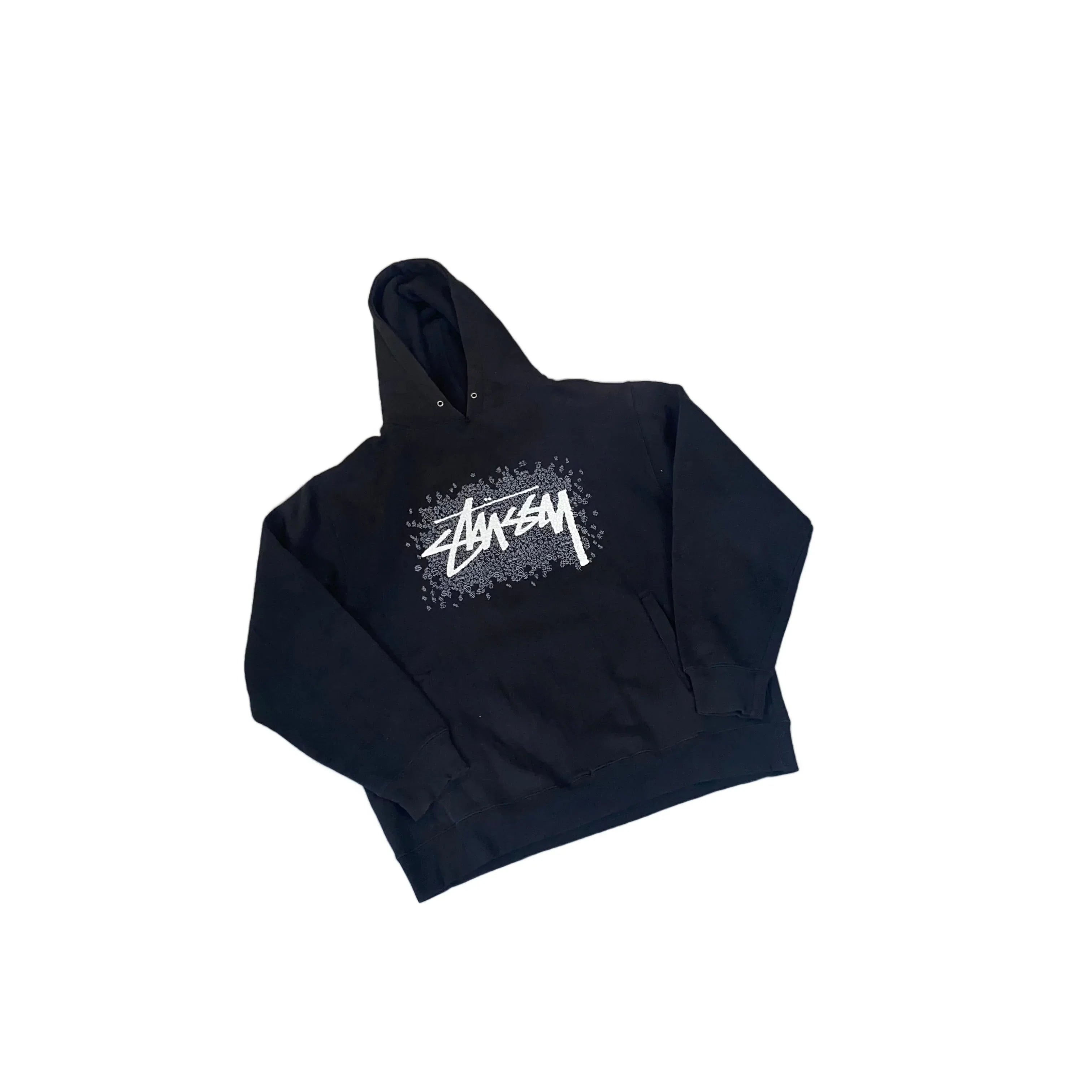 Black Stussy Hoodie - L