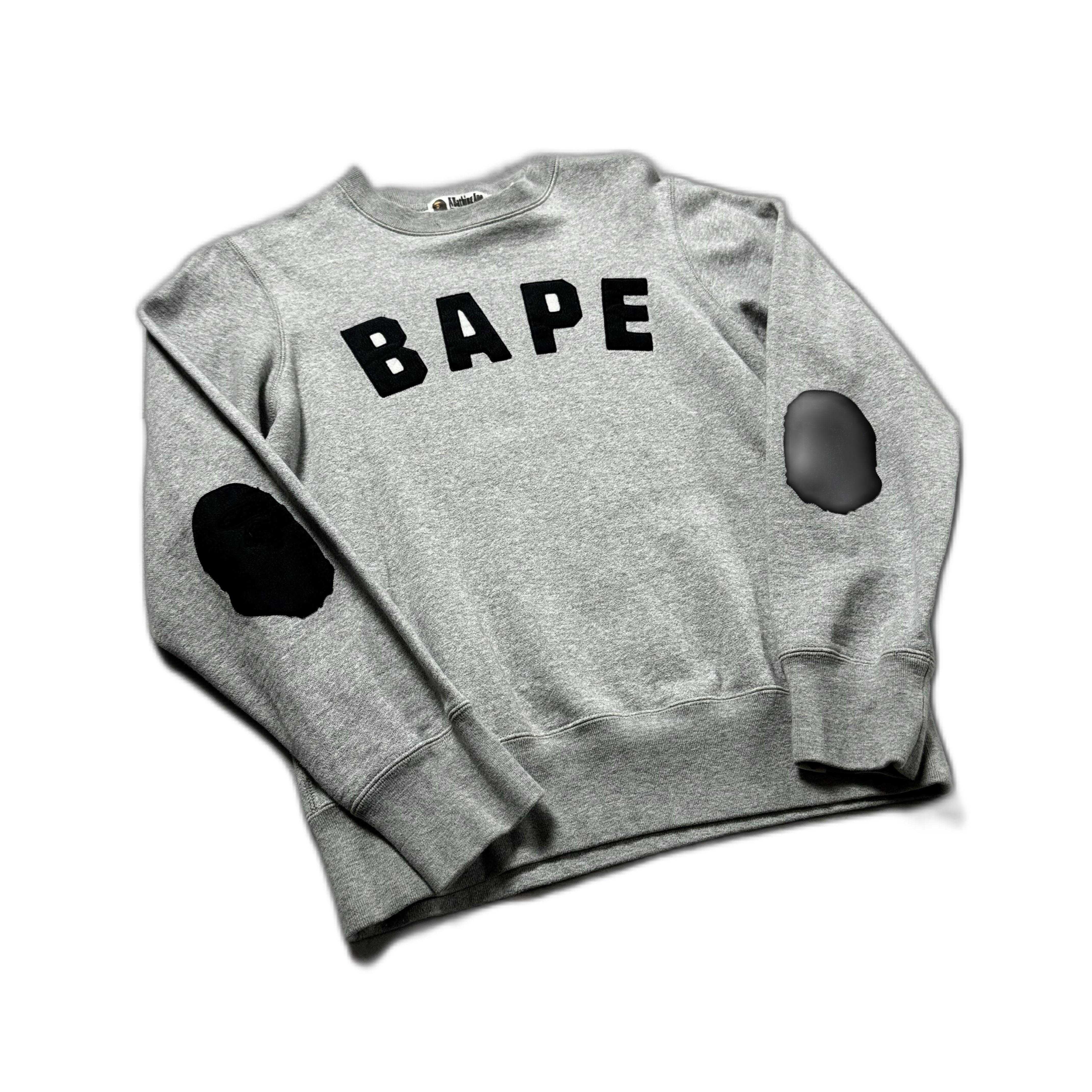 Grey A Bathing Ape (BAPE) Sweatshirt - S