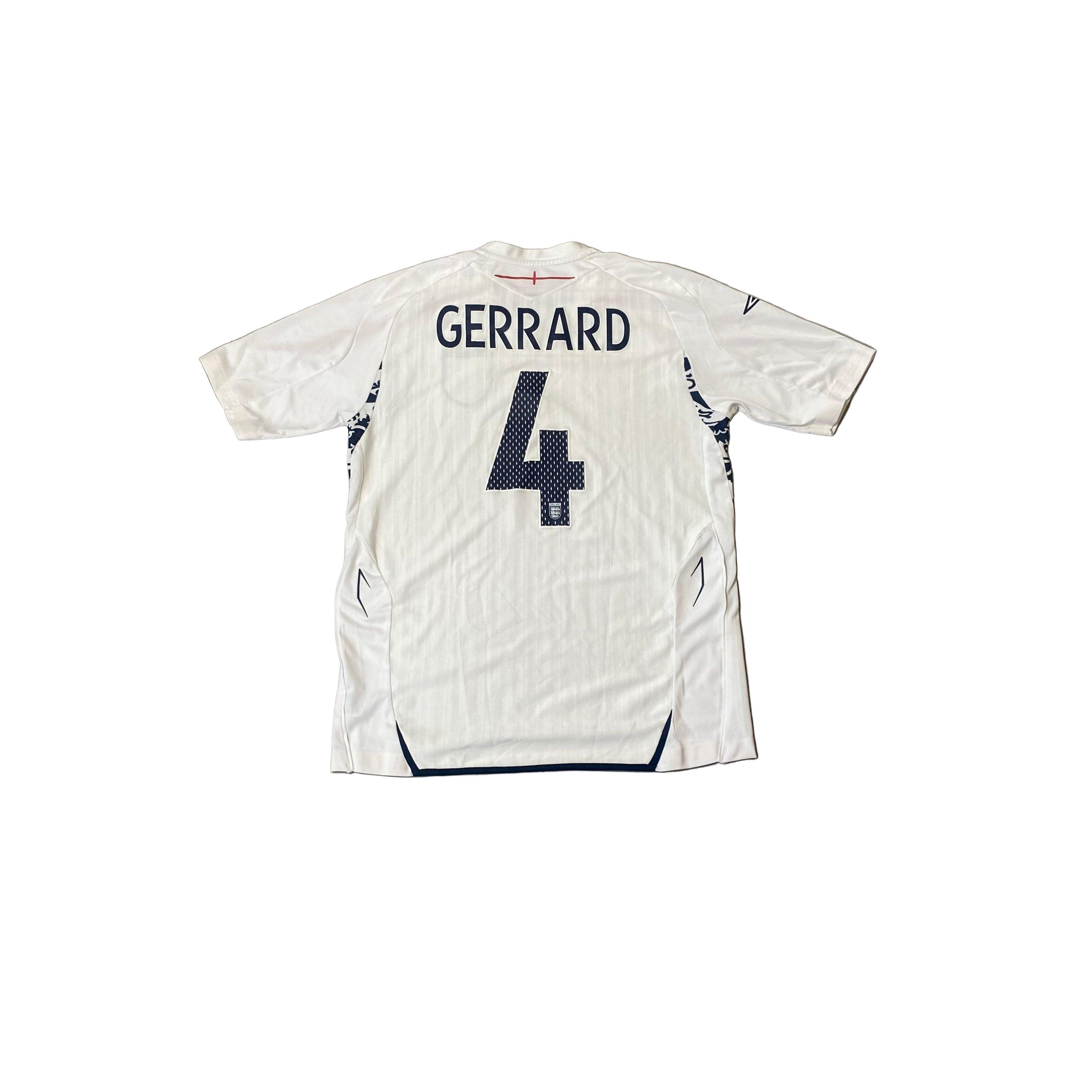 2007 - 09 England Home 'Gerrard' Shirt - L