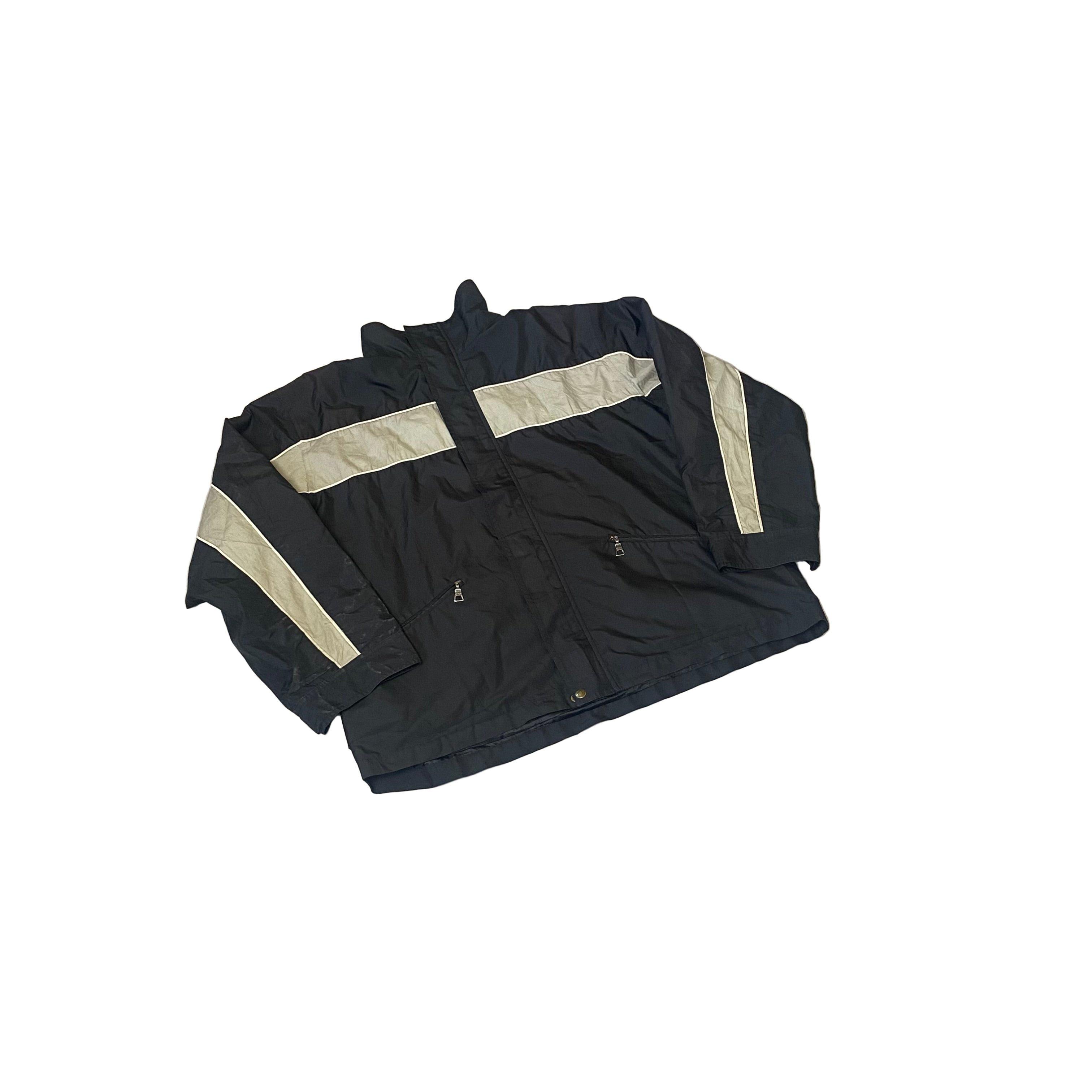 Vintage Black + Grey Prada Jacket - XL