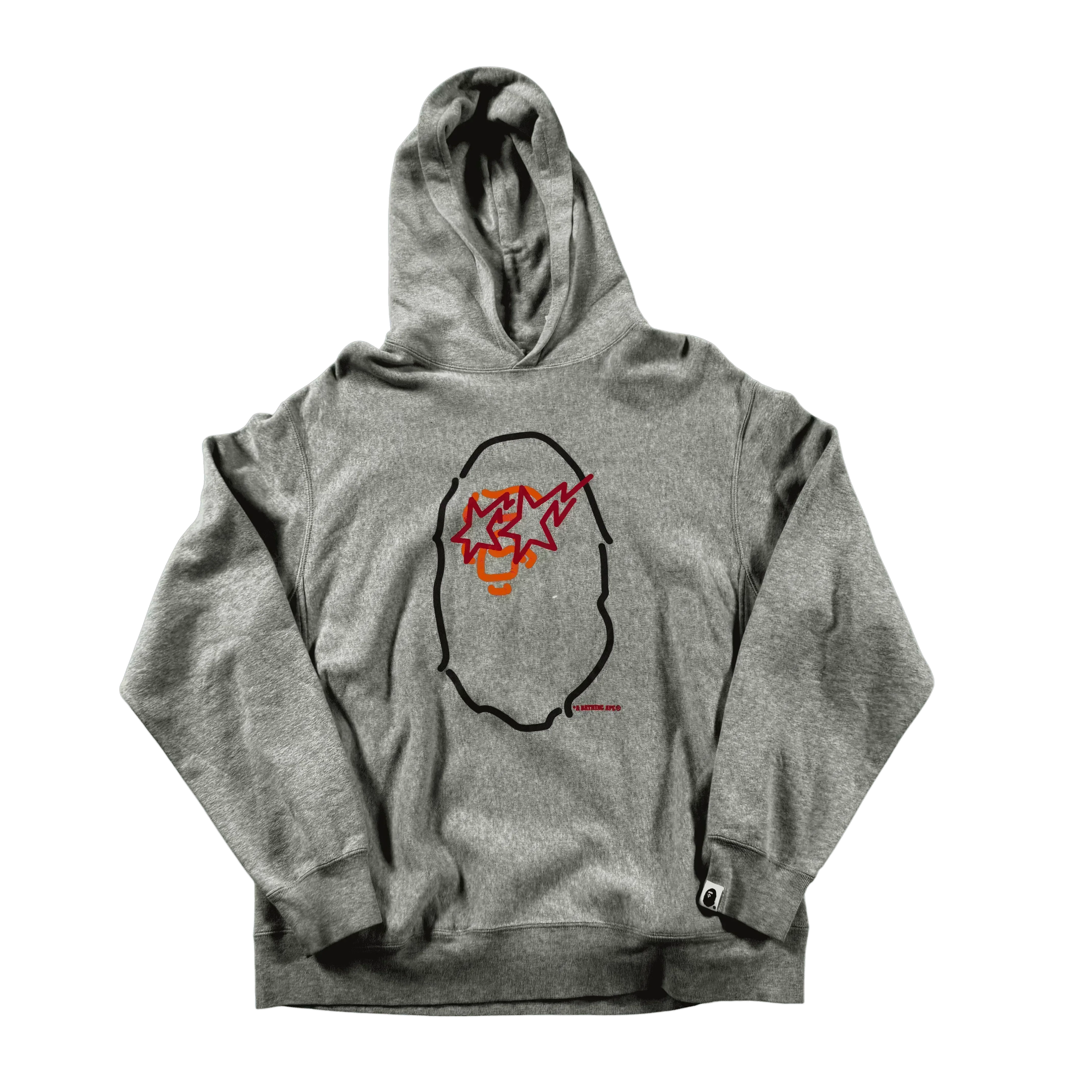 Grey A Bathing Ape (BAPE) Hoodie - M