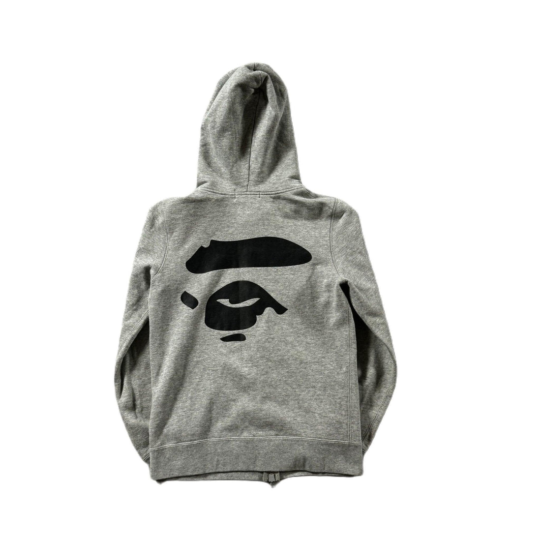 Grey A Bathing Ape (BAPE) Zip Up Hoodie - XS