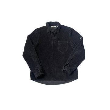 Black Stone Island Corduroy Shirt - M