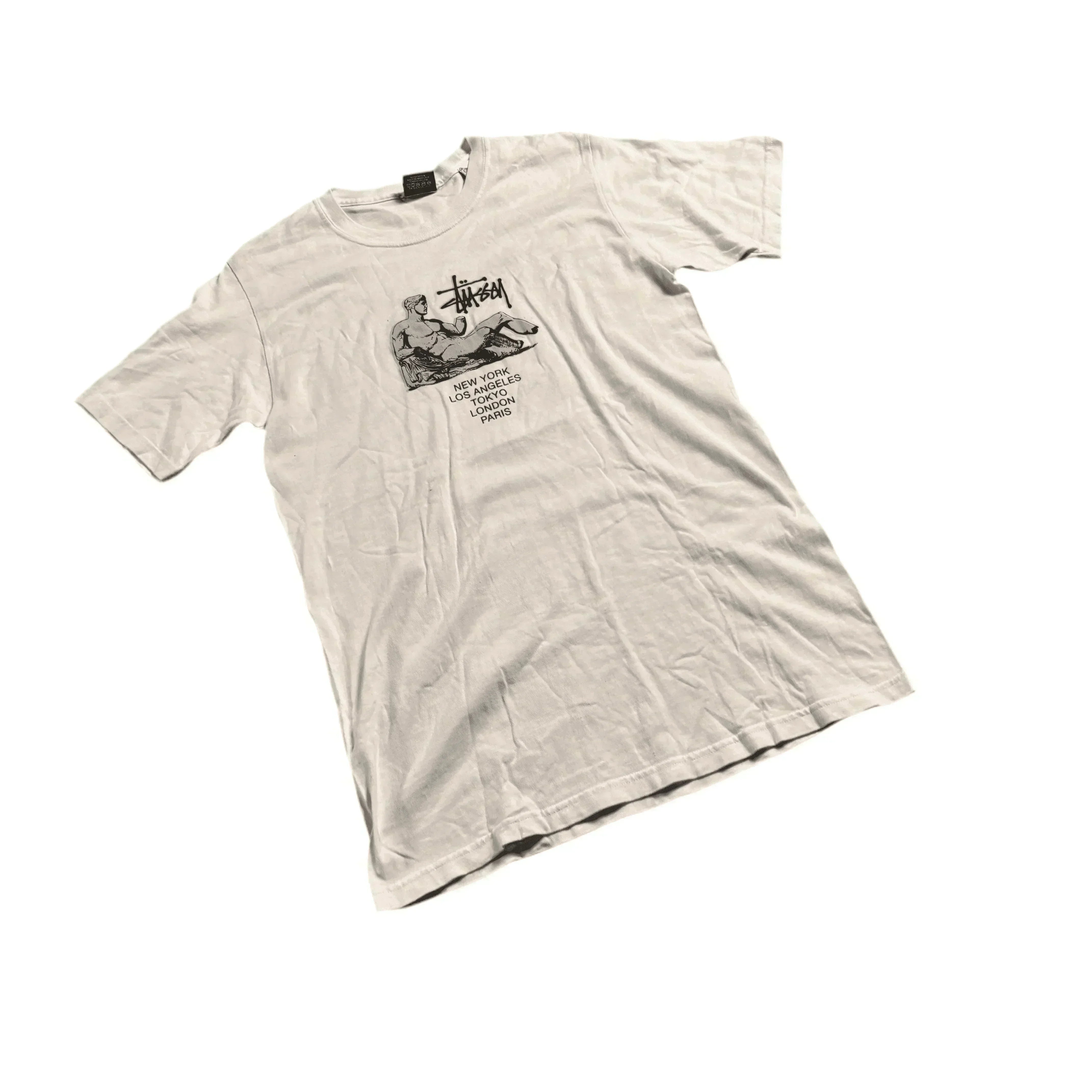 White Stussy Tee - S