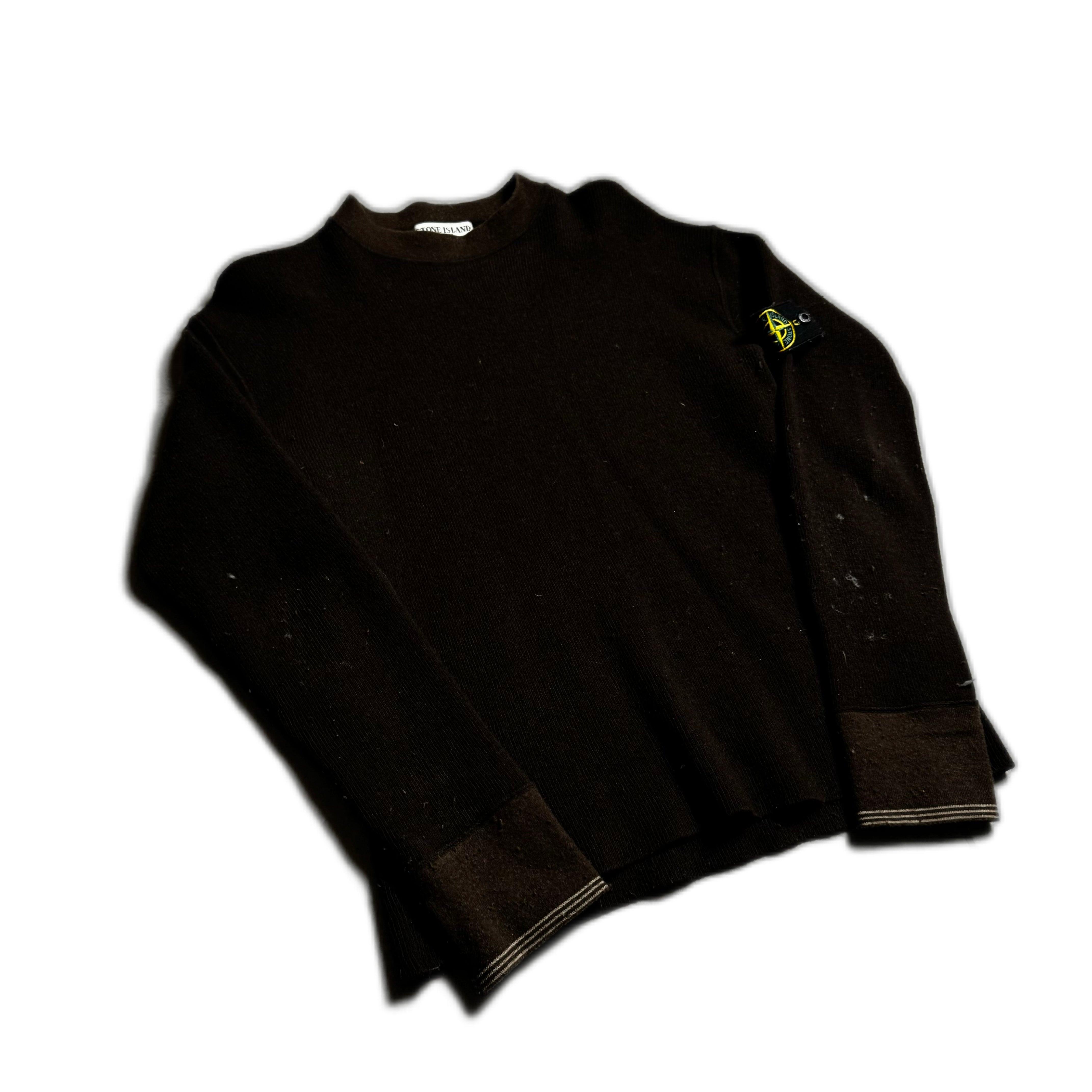 Vintage Black Stone Island Sweatshirt - L