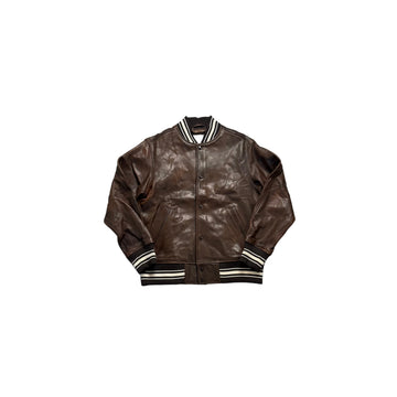 Brown Supreme Leather Jacket - S