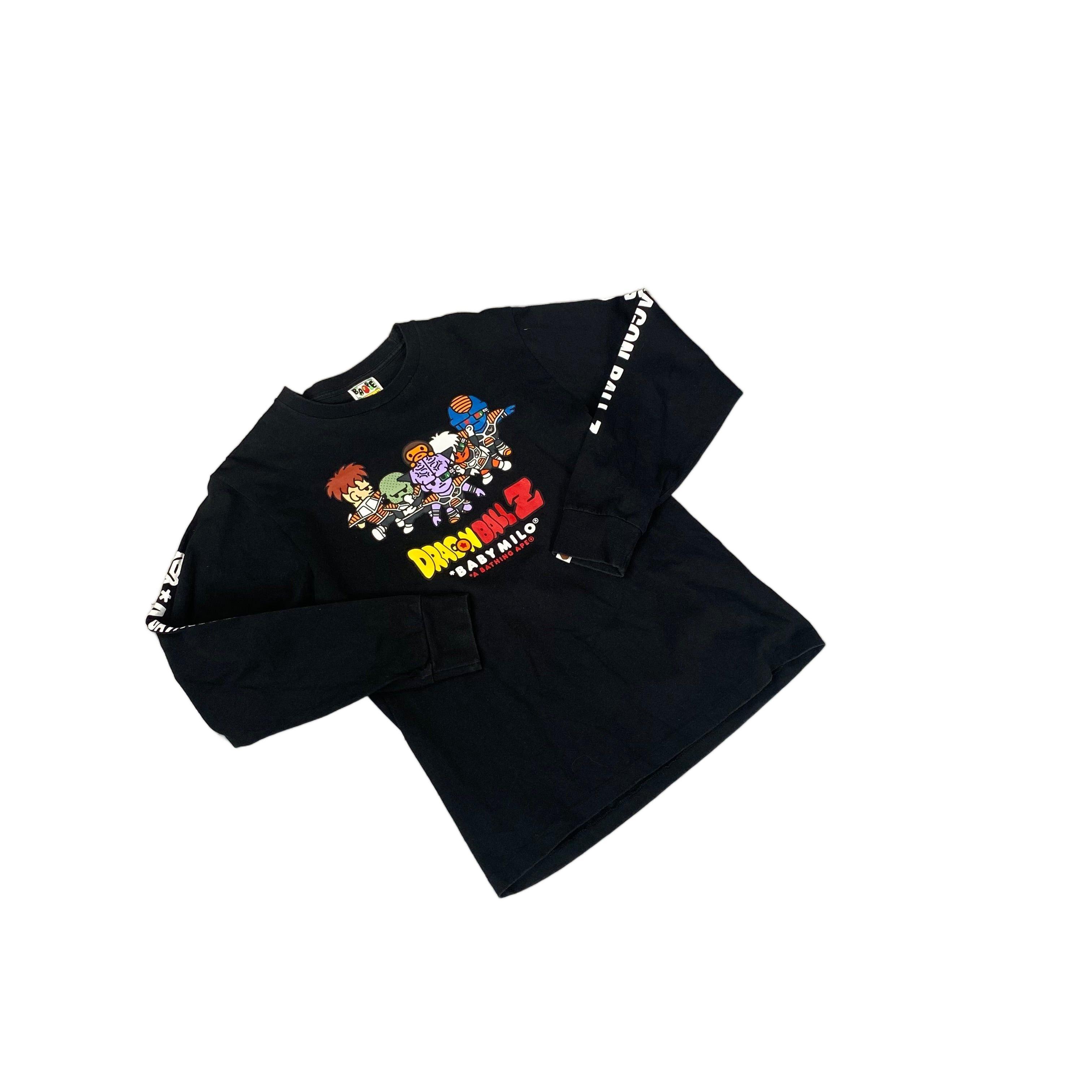 Black A Bathing Ape (BAPE) x Dragonball Z Long Sleeve Tee - M