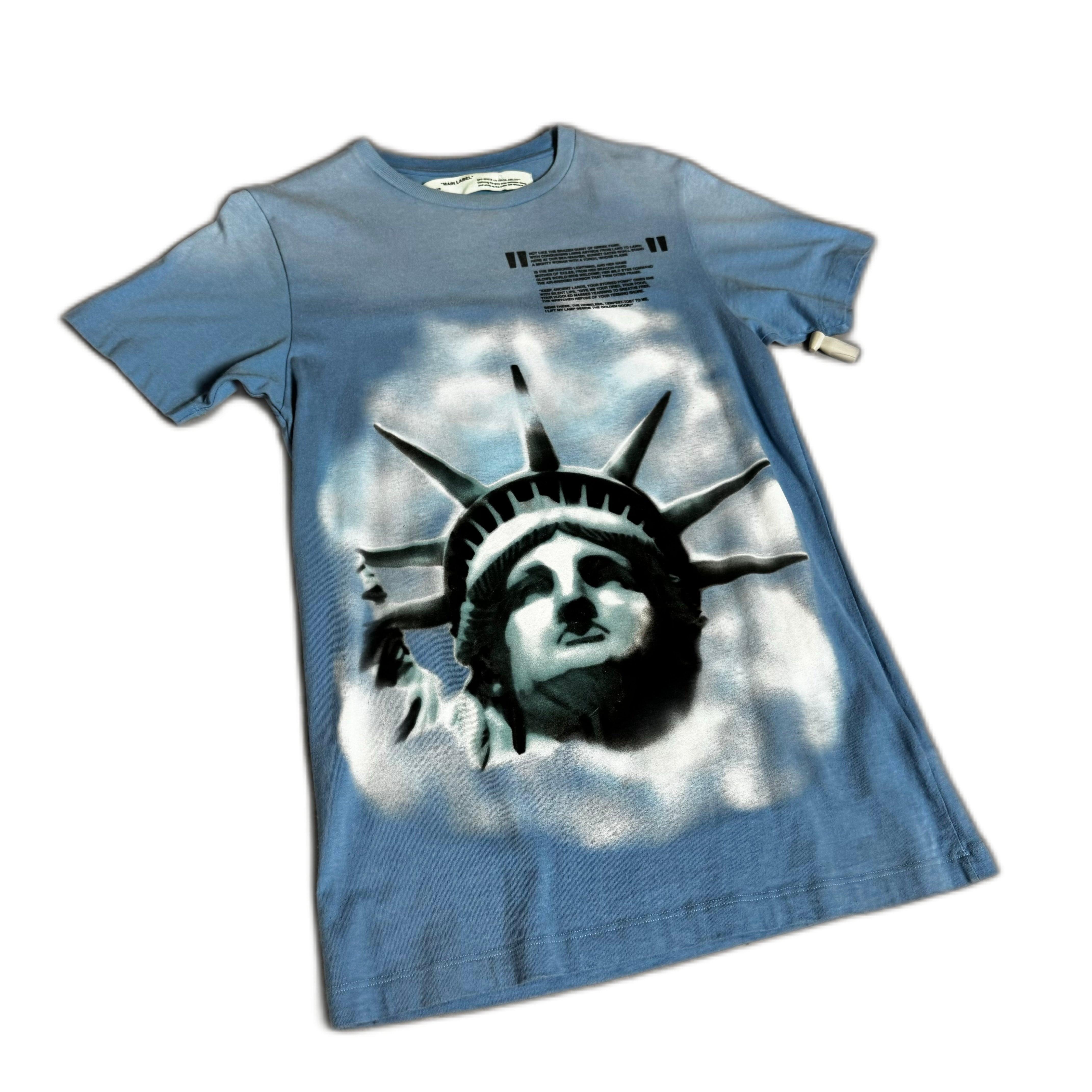 Blue Off-White Tee - XS (Recommended Size - S)