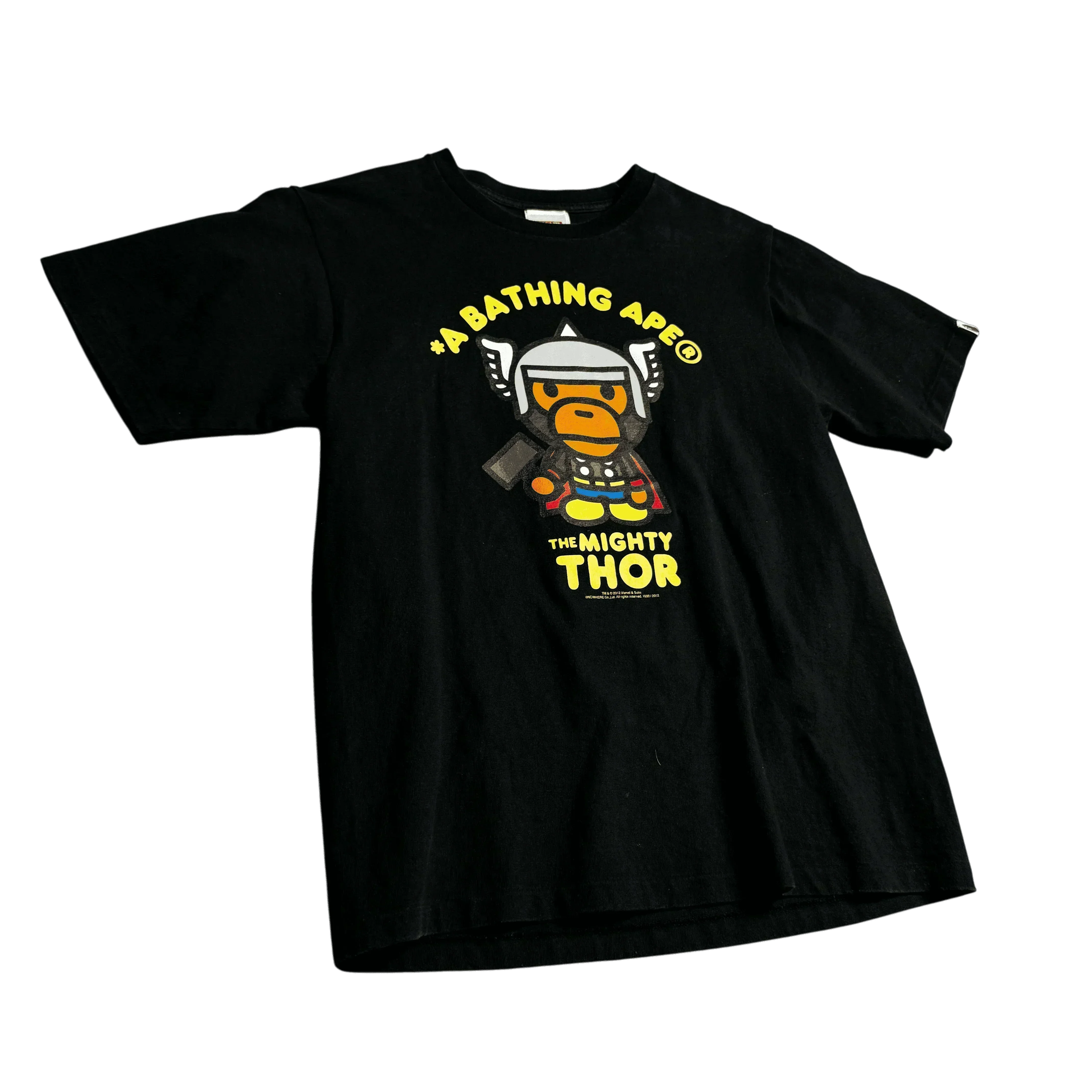 Black A Bathing Ape (BAPE) x Marvel Thor Tee - M
