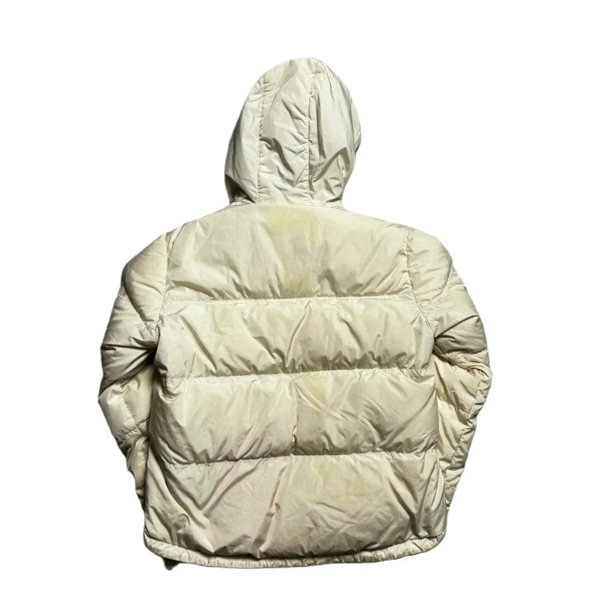 Cream Prada Puffer Coat - S