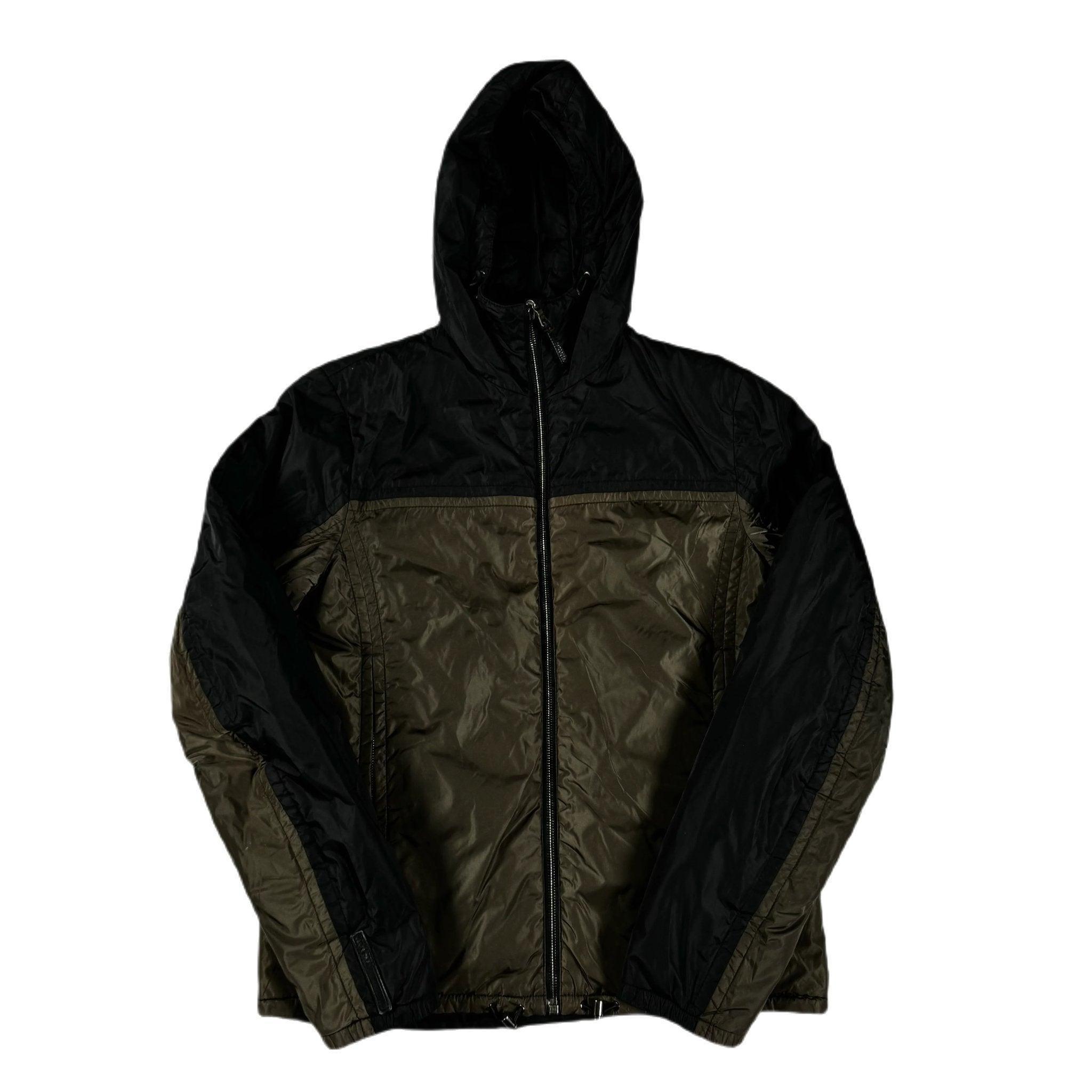 Vintage Black + Grey Prada Black Label Reversible Jacket - M