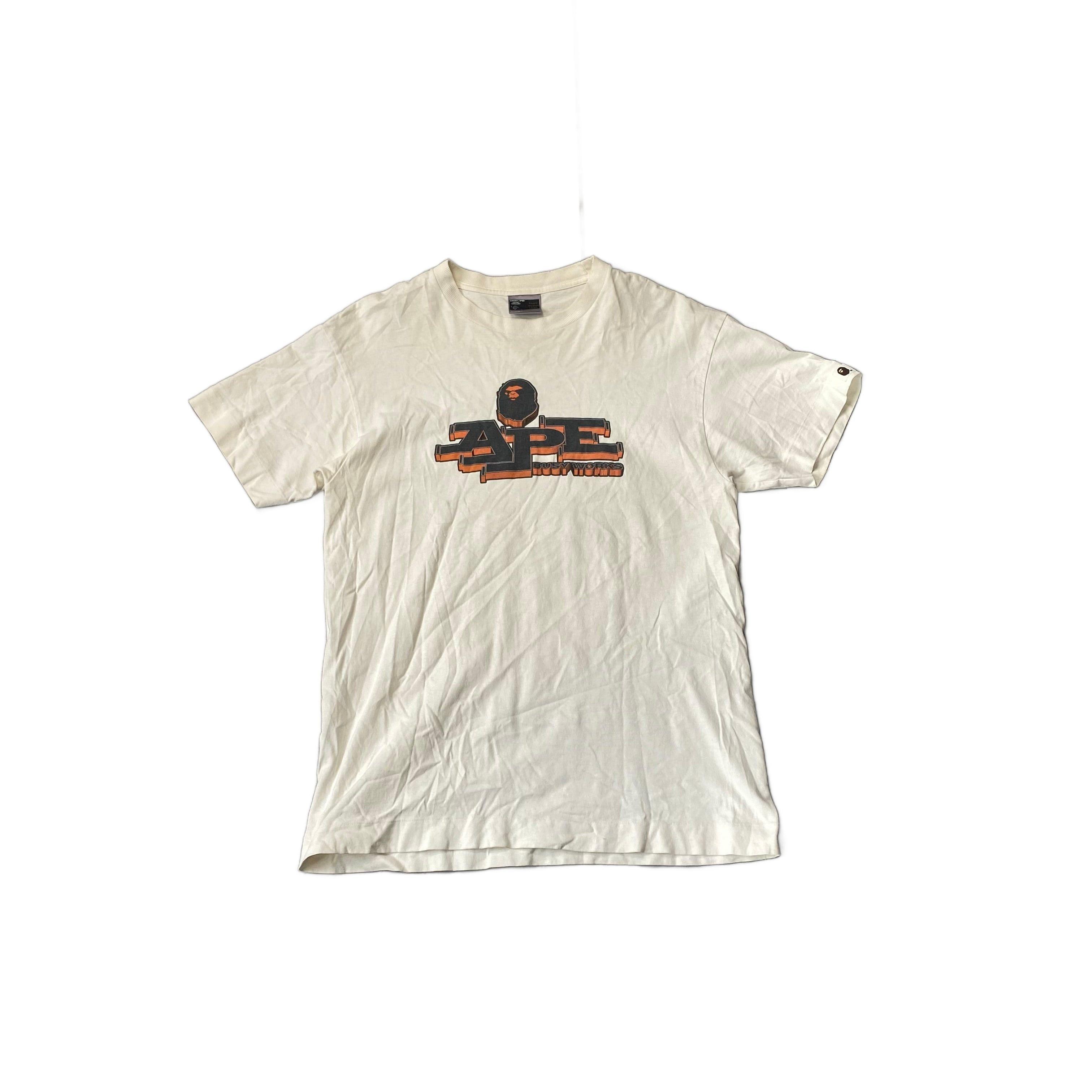 White A Bathing Ape (BAPE) Tee - L