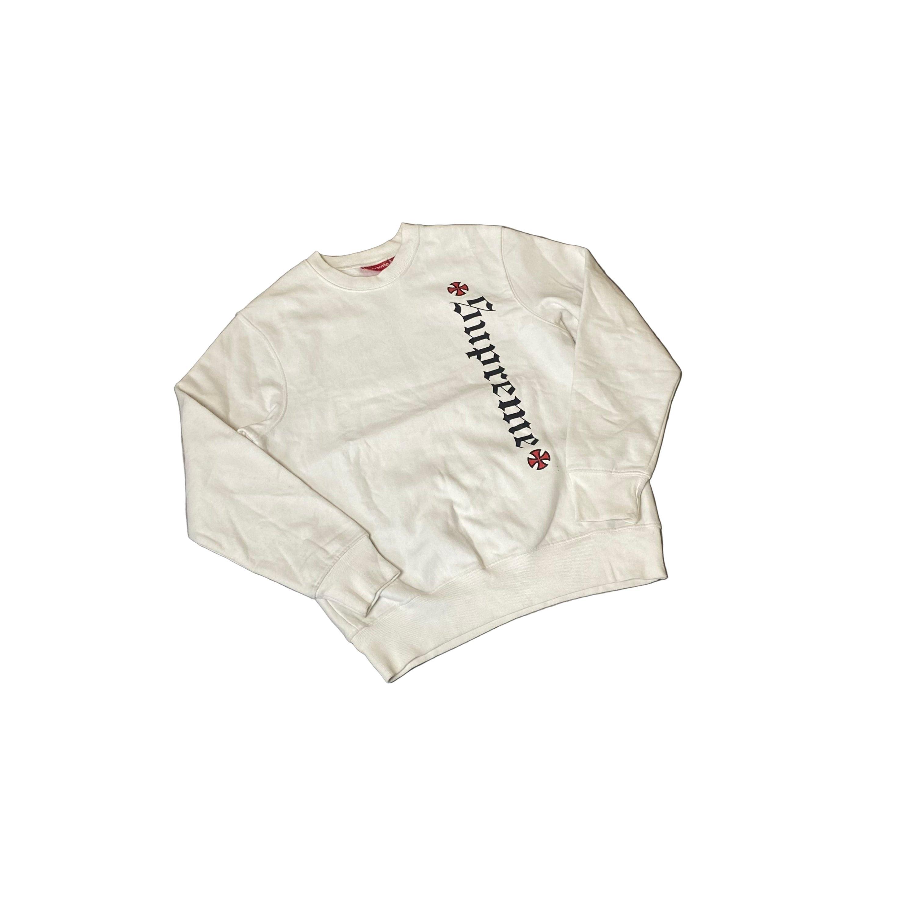 White Supreme Sweatshirt - M