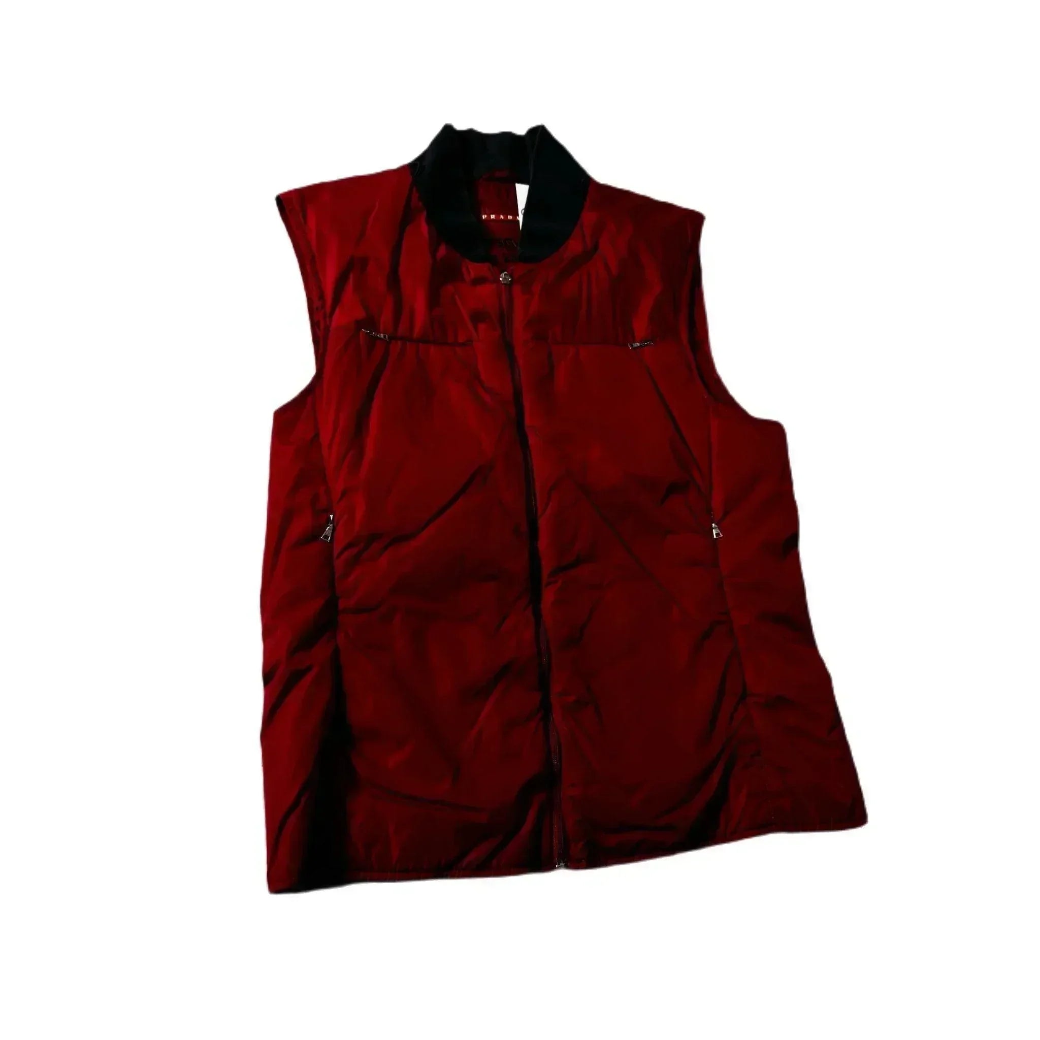 Vintage Red Prada Gilet - M