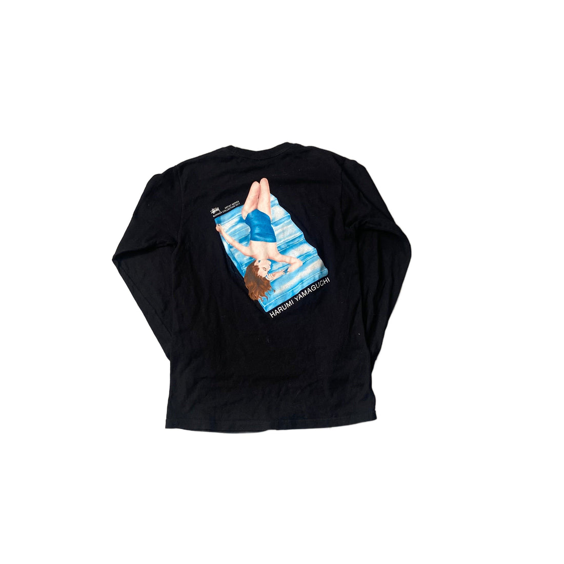 Black Stussy Long Sleeve Tee - S