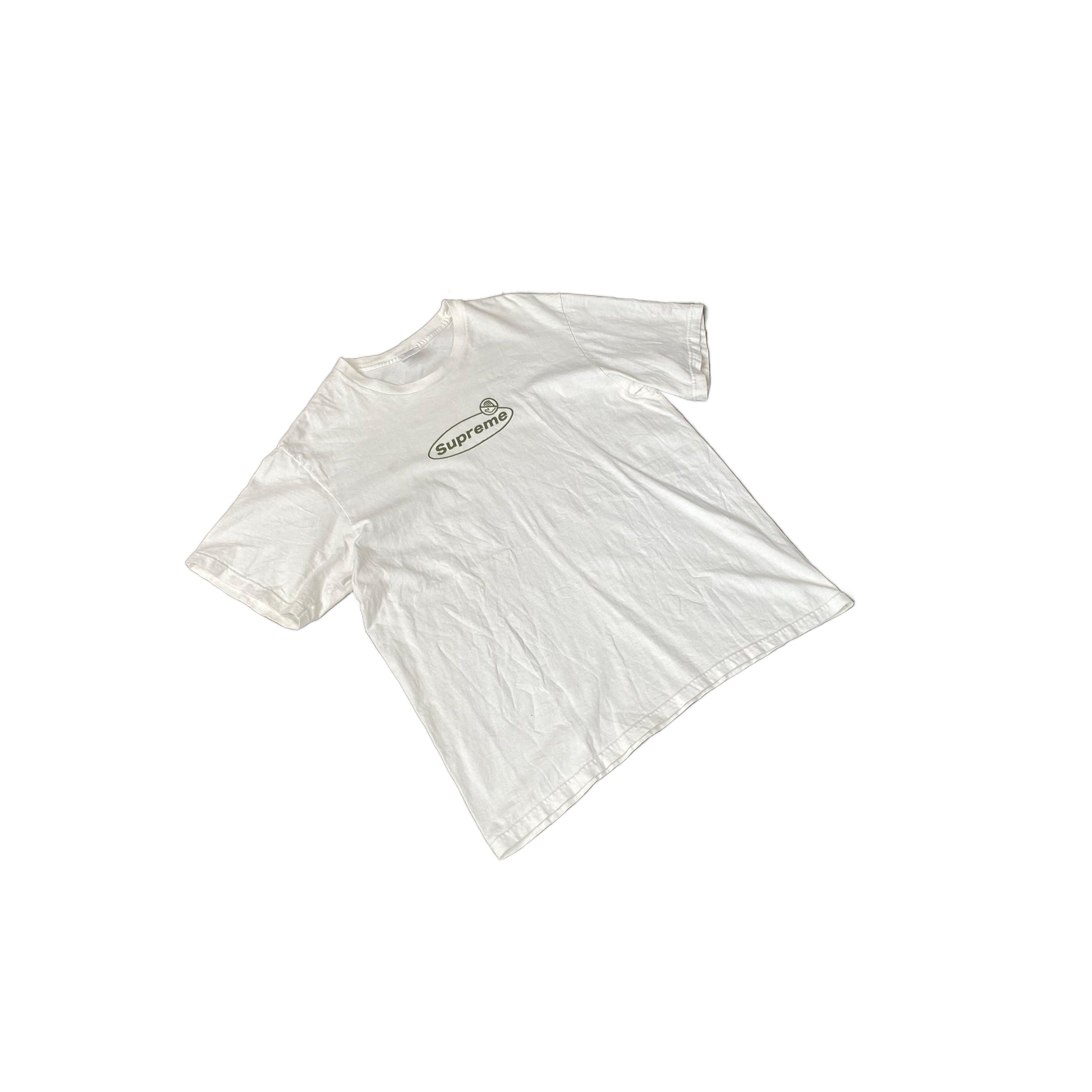 White Supreme Tee - L