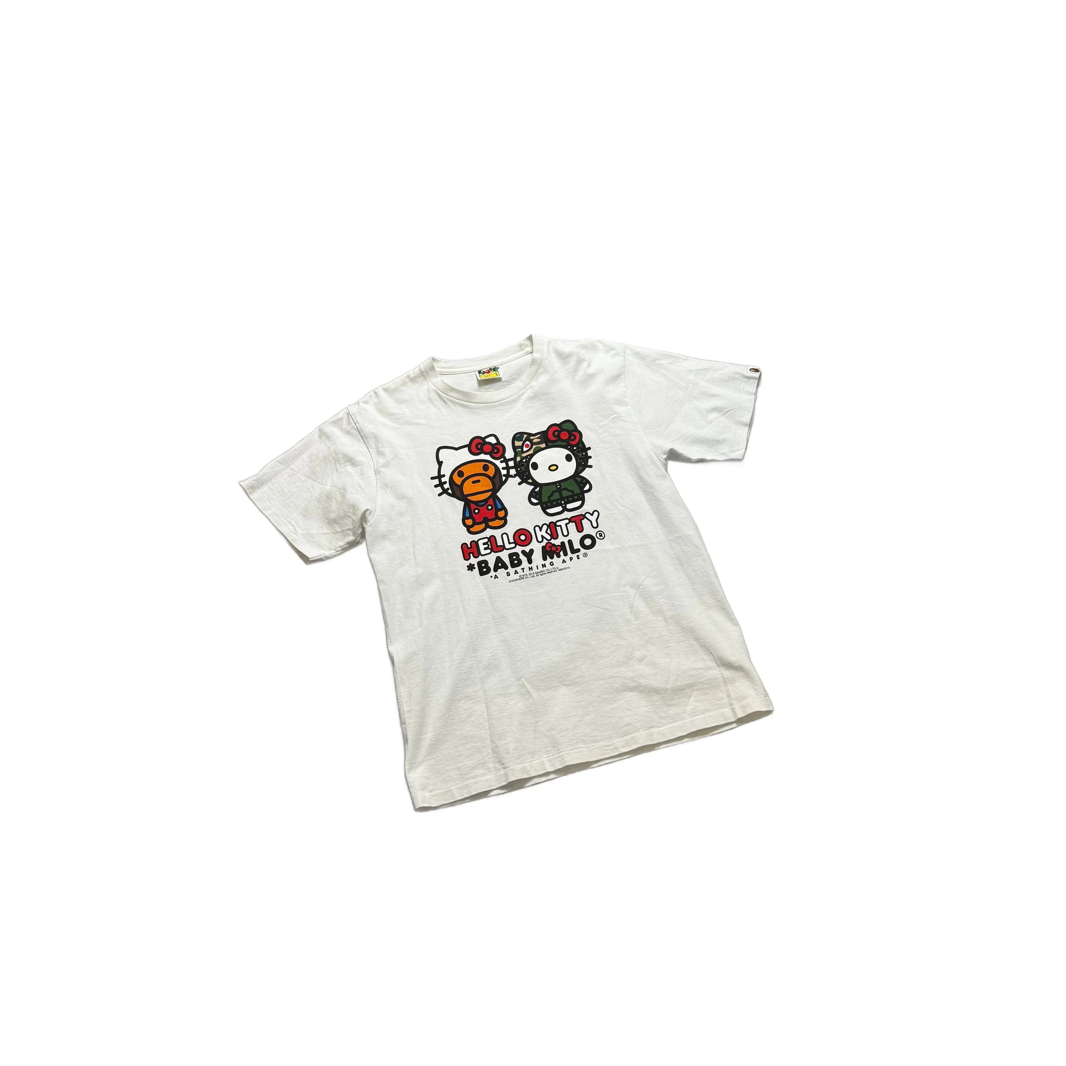 White A Bathing Ape (BAPE) x Hello Kitty Tee - L