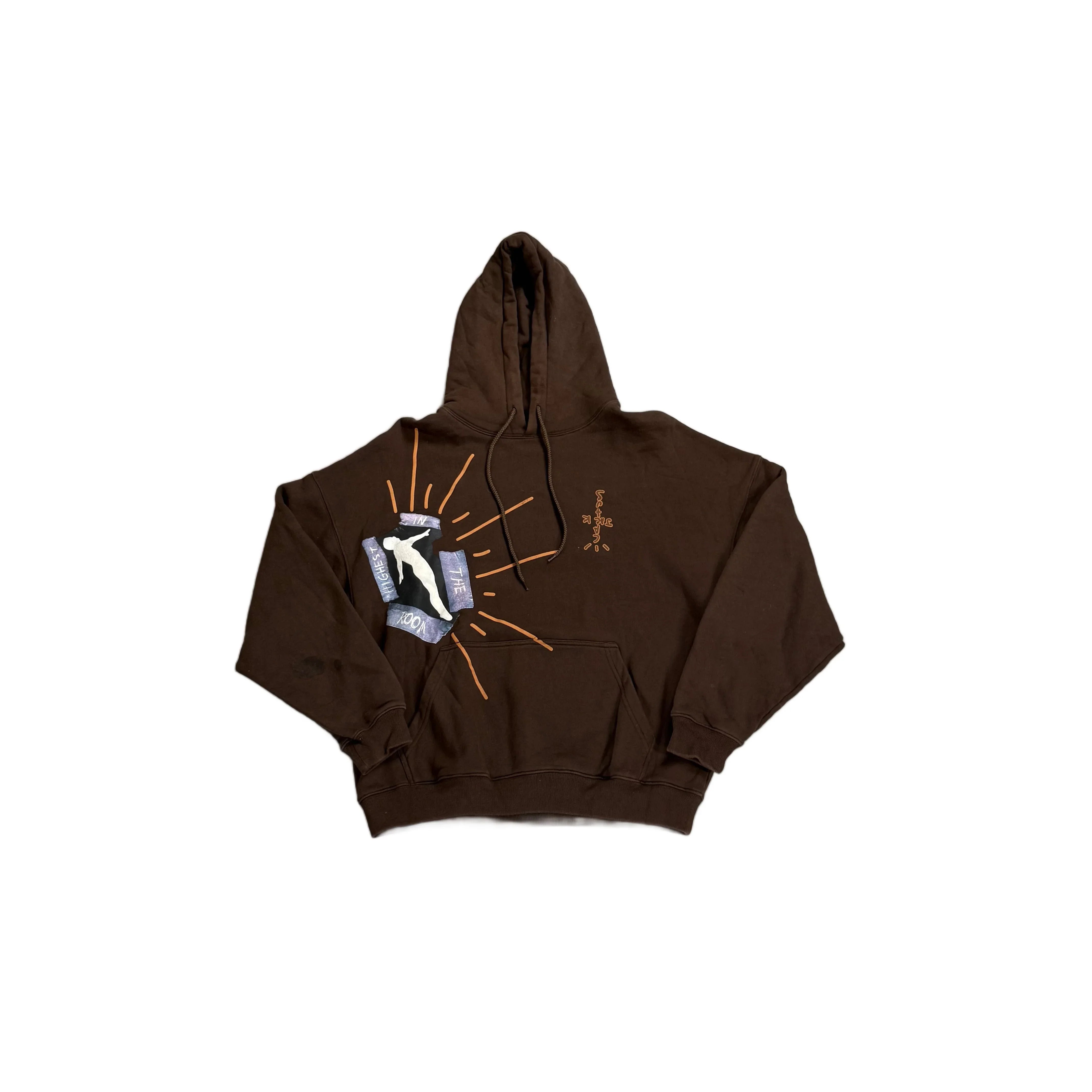 Brown Travis Scott Hoodie - S
