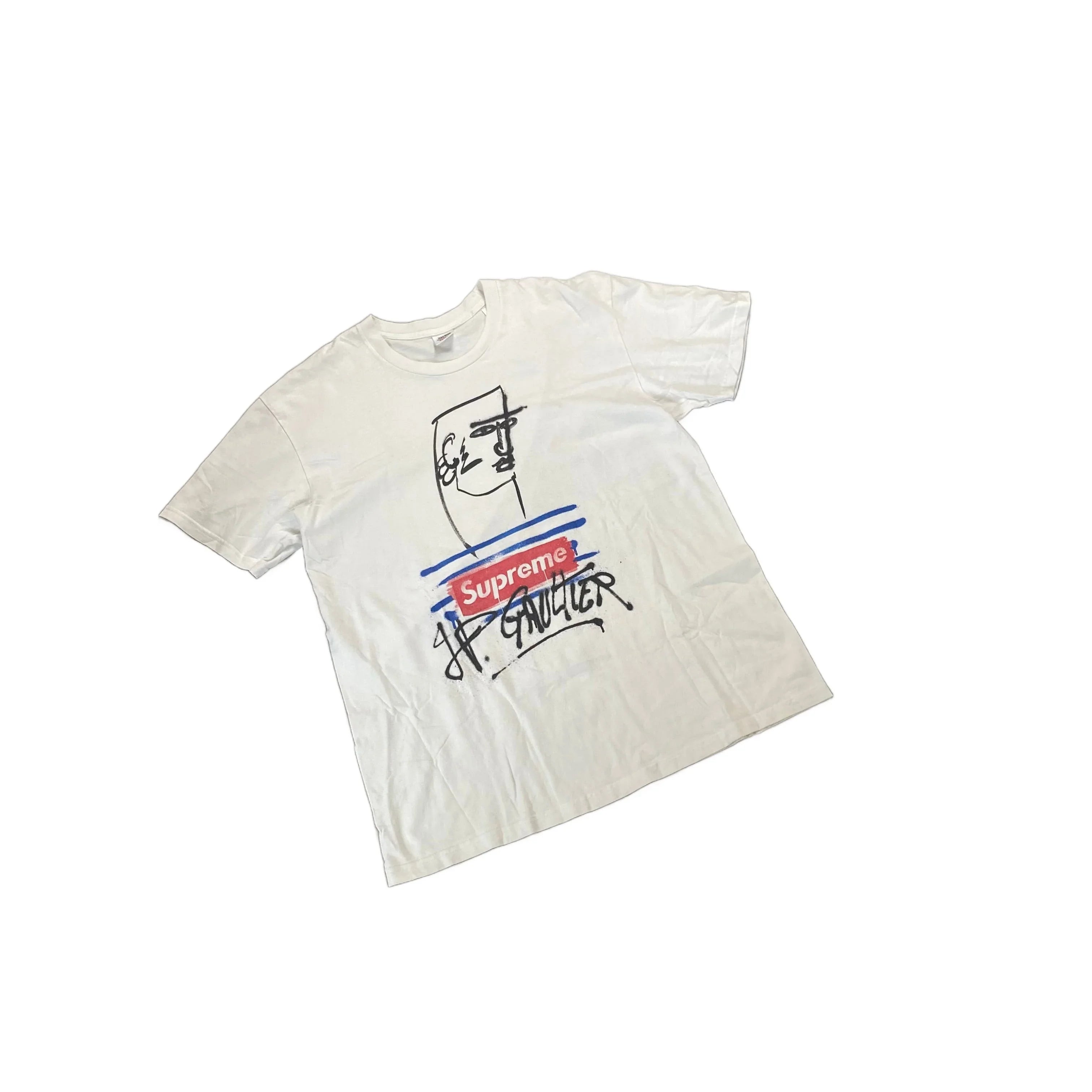 White Supreme Tee - L