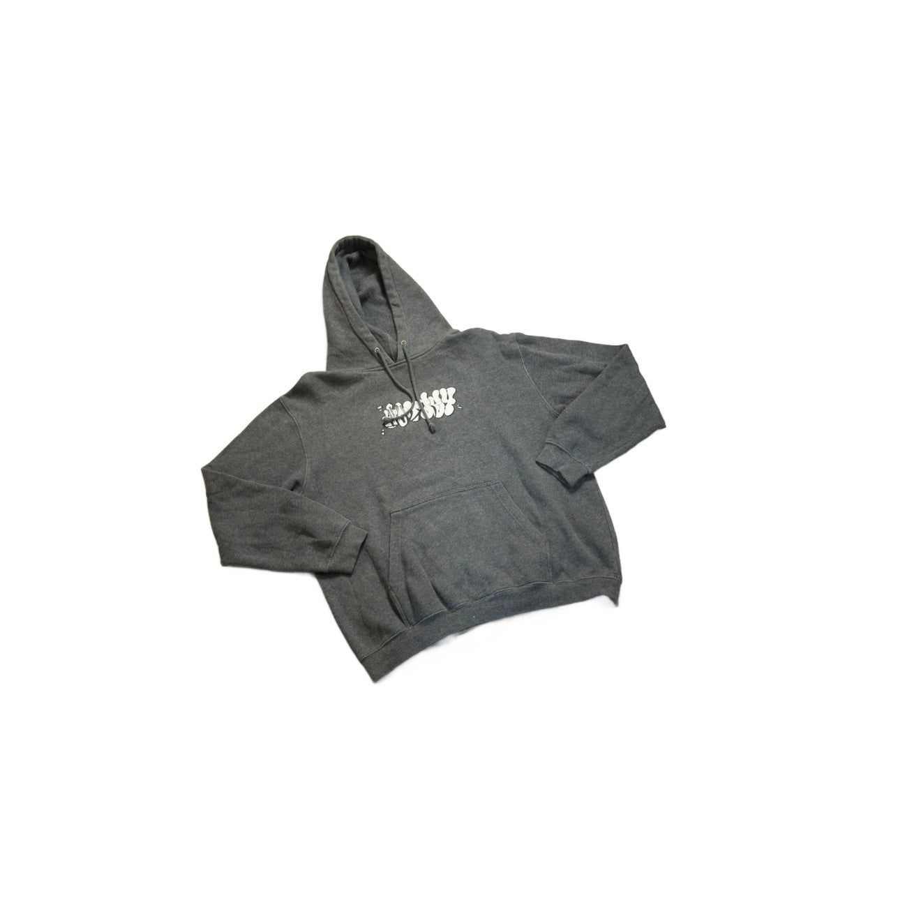 Grey Stussy Hoodie - M