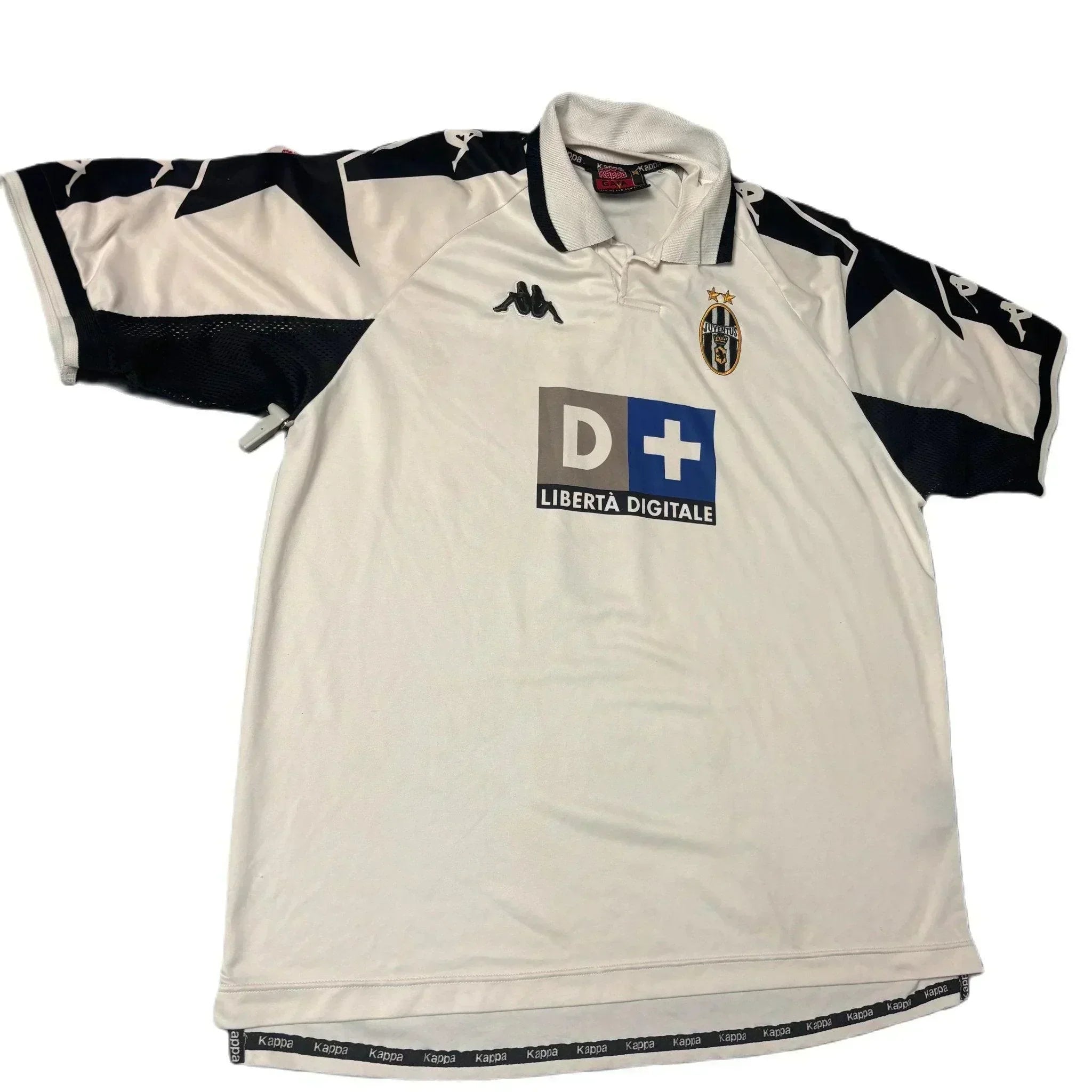 1998 - 99 Juventus Home "Ferrara' Player Worn Home Shirt - XL