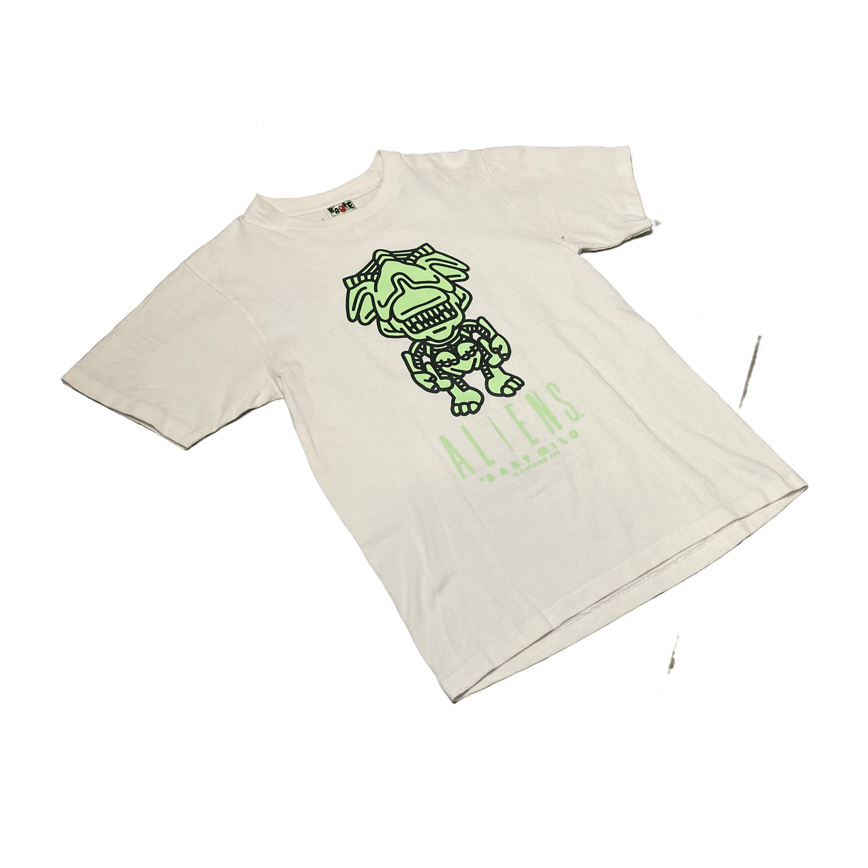 White A Bathing Ape (BAPE) x Aliens Tee - S