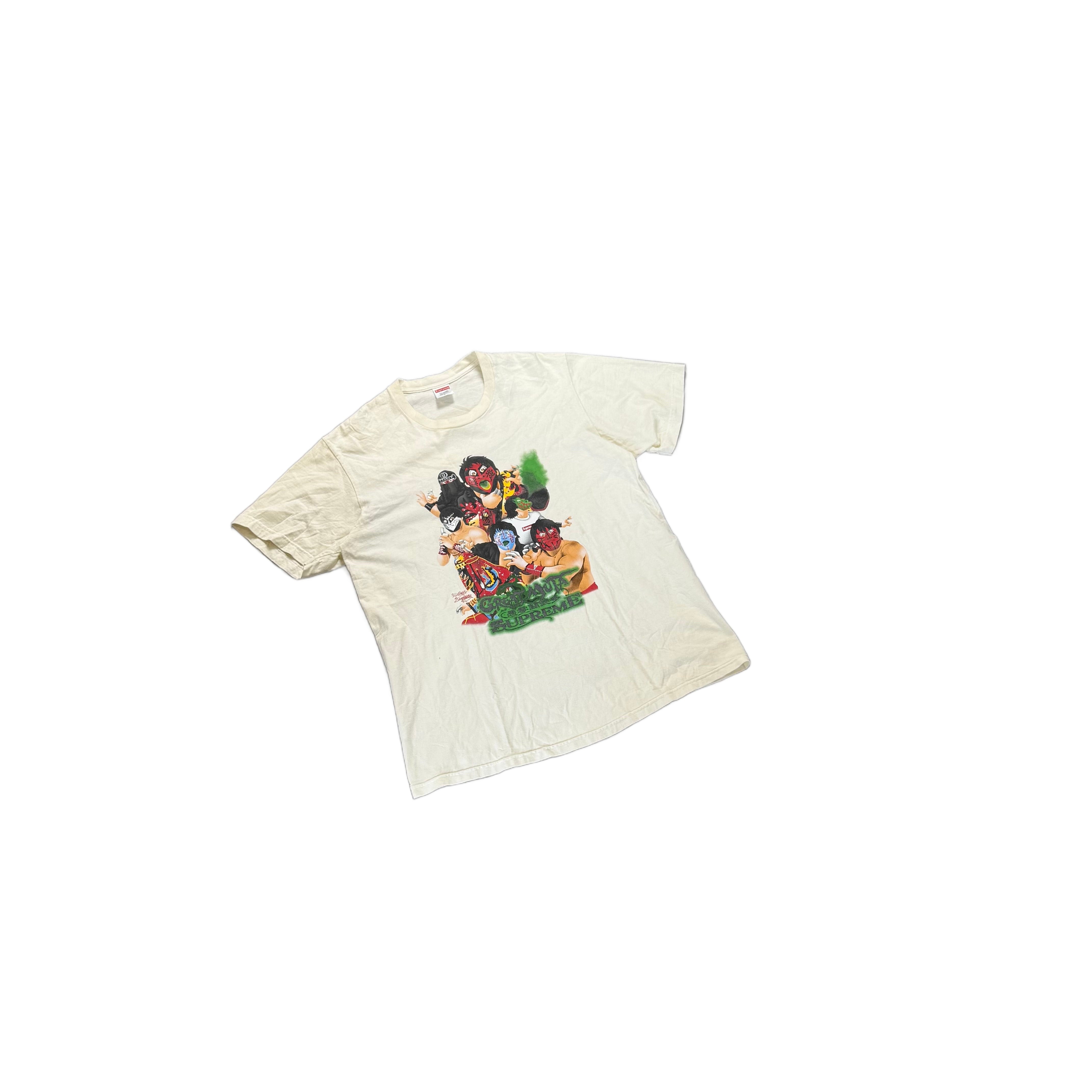 White Supreme Tee - L