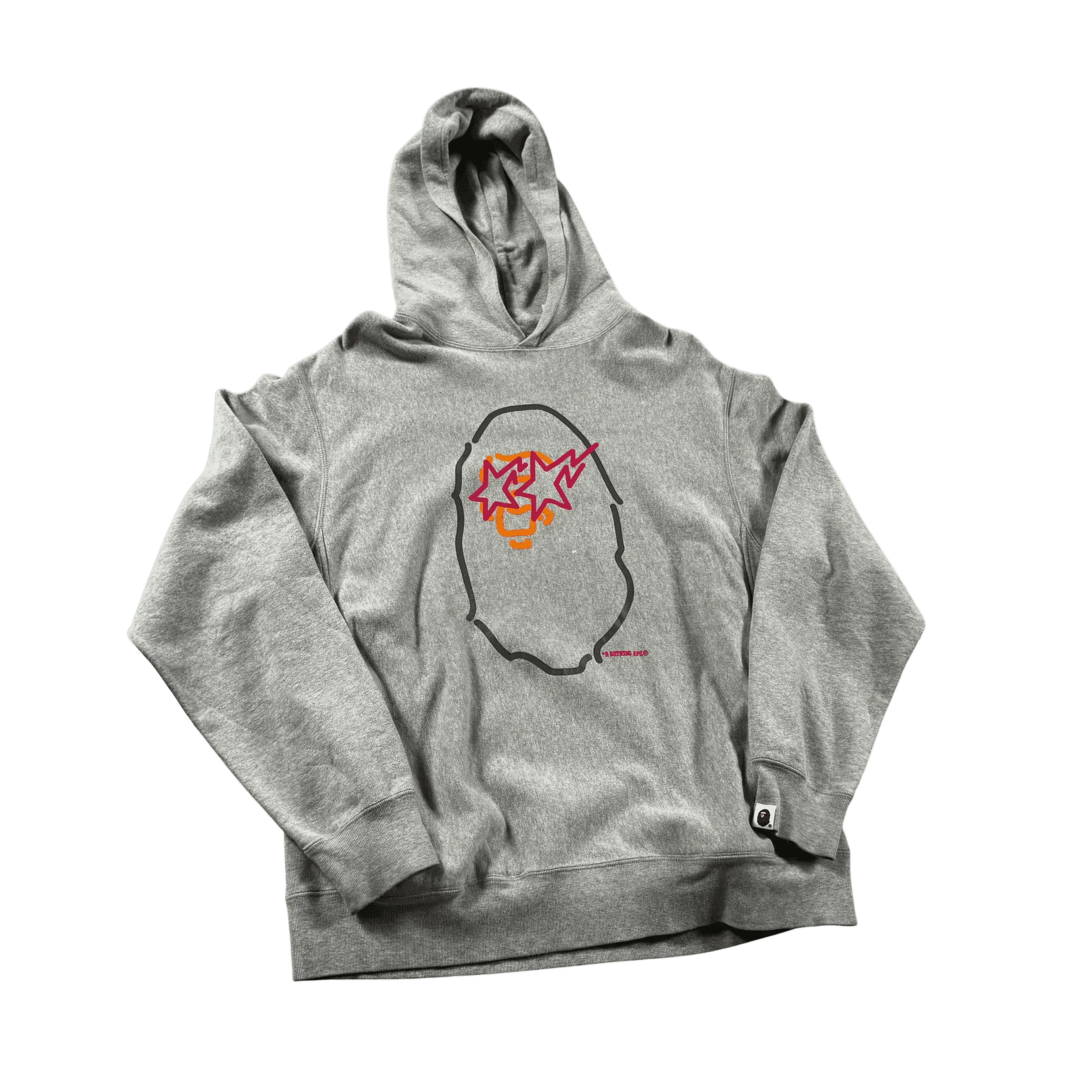 Grey A Bathing Ape (BAPE) Hoodie - M