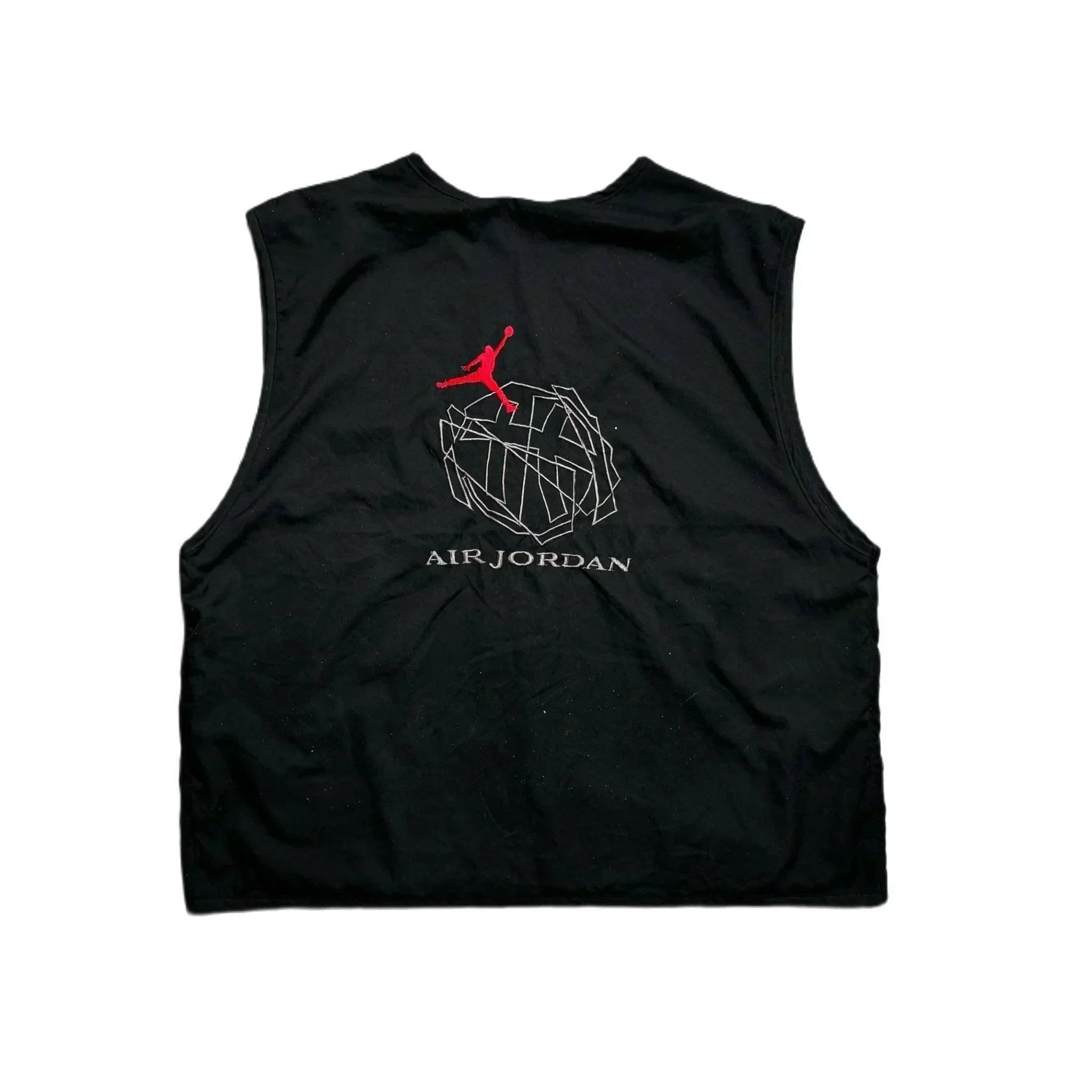 Vintage 90s Black Nike x Jordan Vest - L