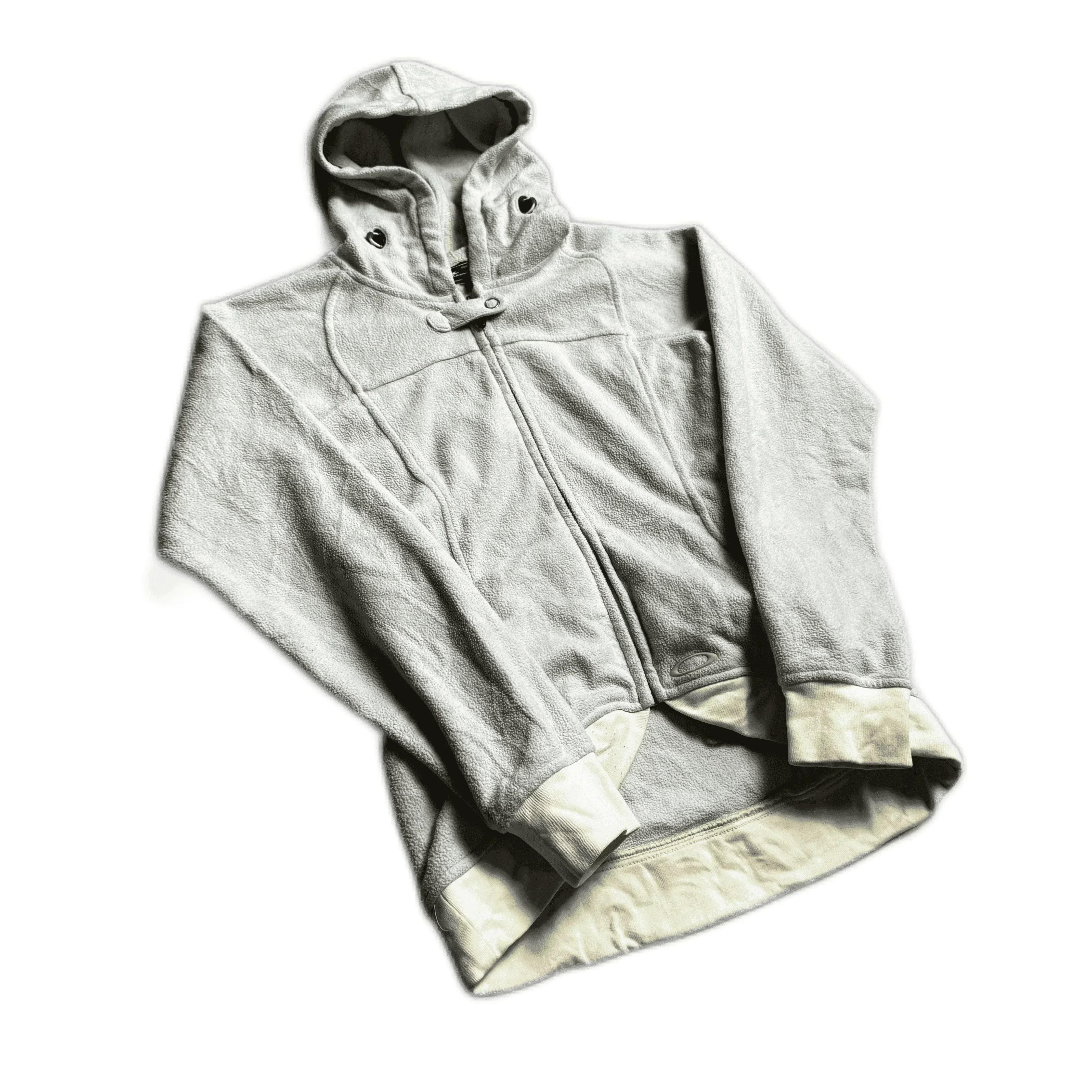 Grey Oakley Full Zip Fleece Jacket - XS