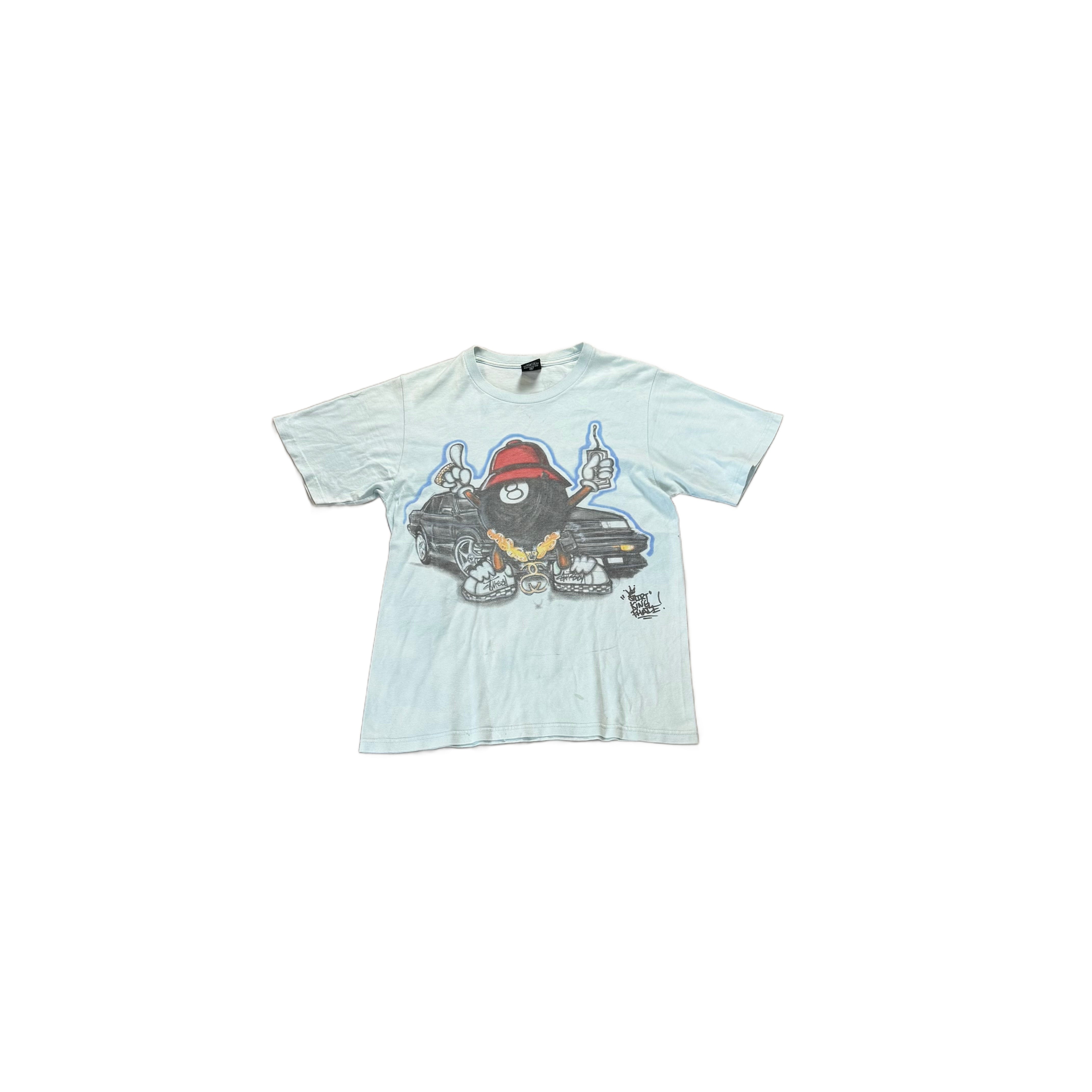 Baby Blue Stussy Tee - S