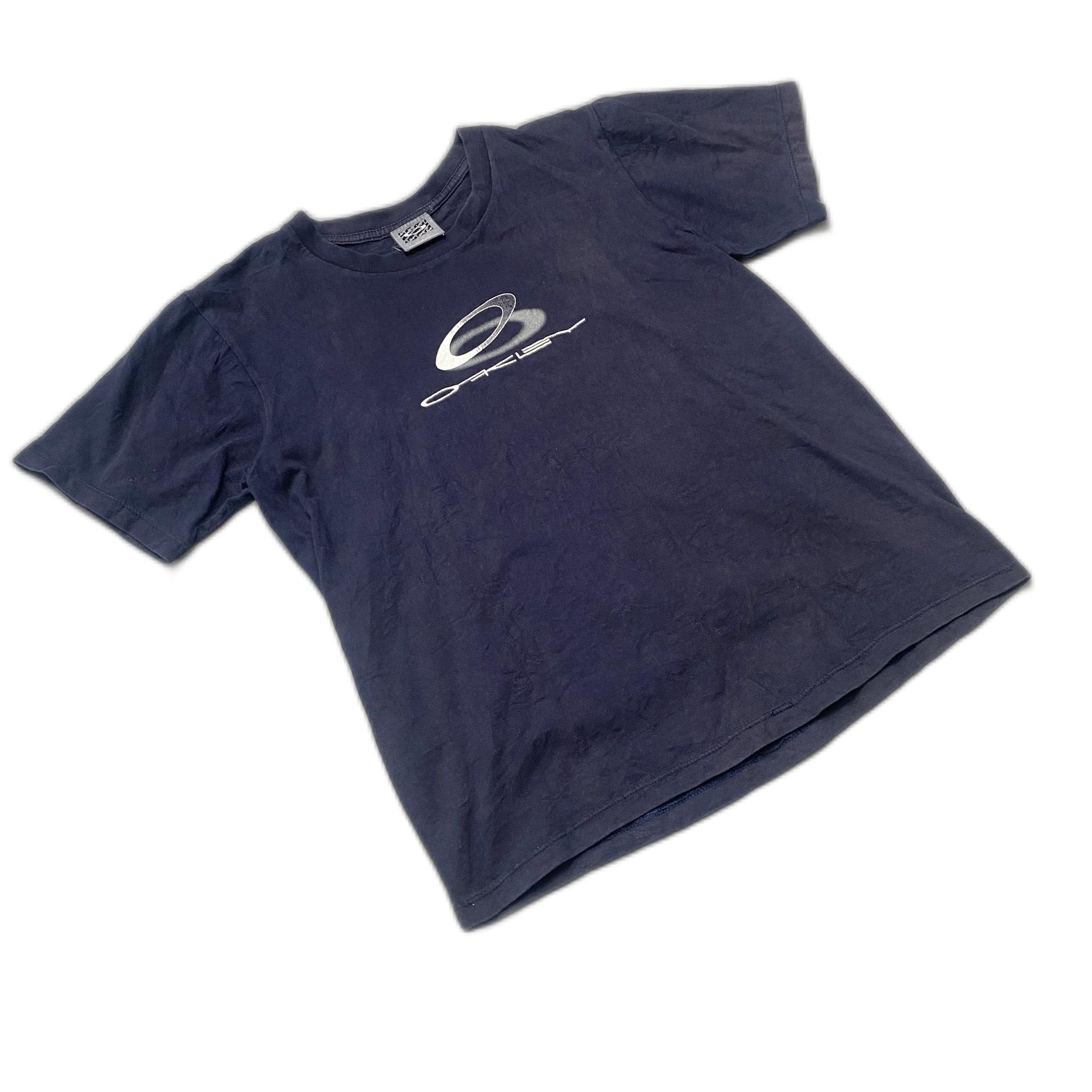 Vintage Navy Blue Oakley Tee - M