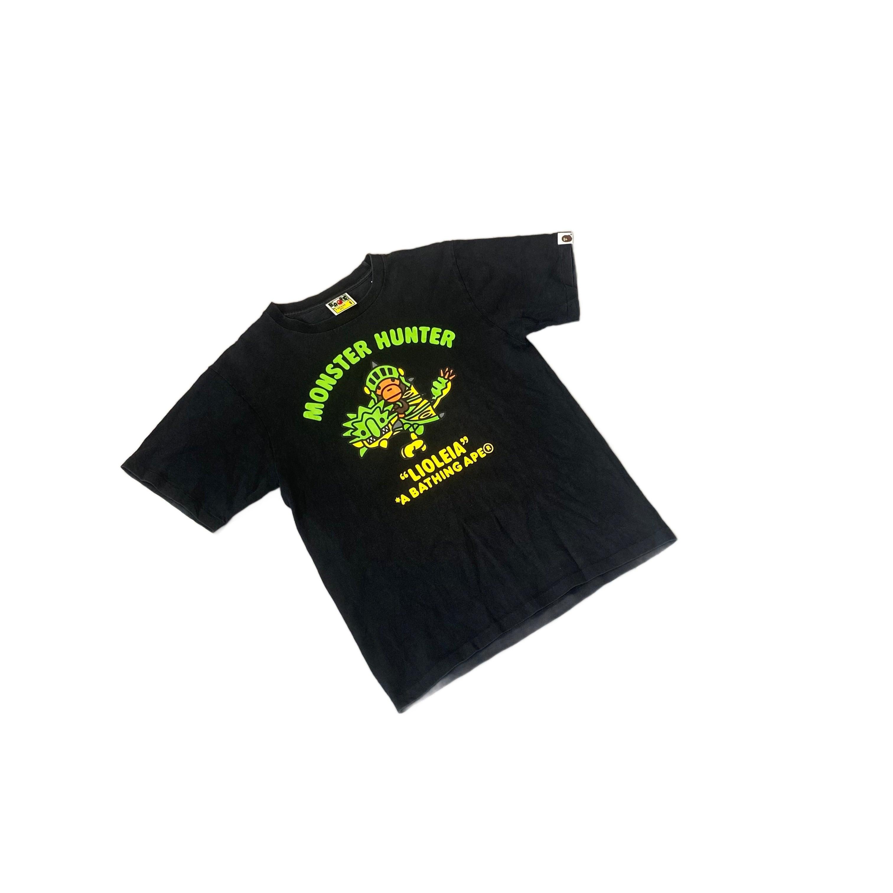 Black A Bathing Ape (BAPE) x Monster Hunter Tee - S