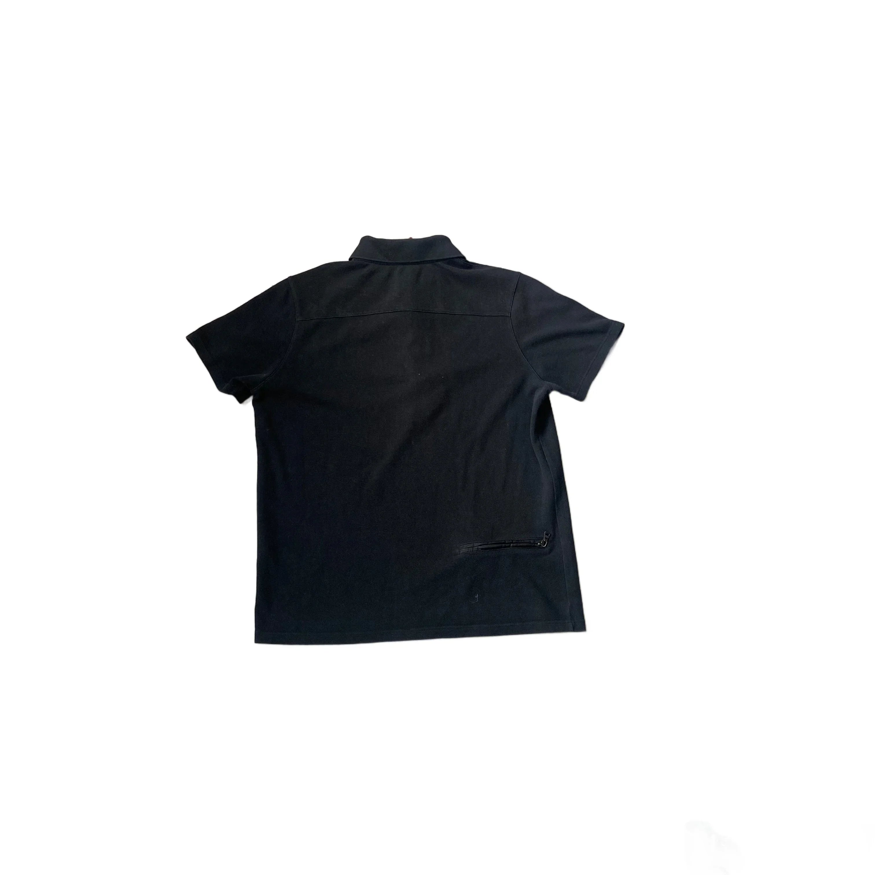 Vintage Black Prada 1/4 Zip Polo Shirt - S