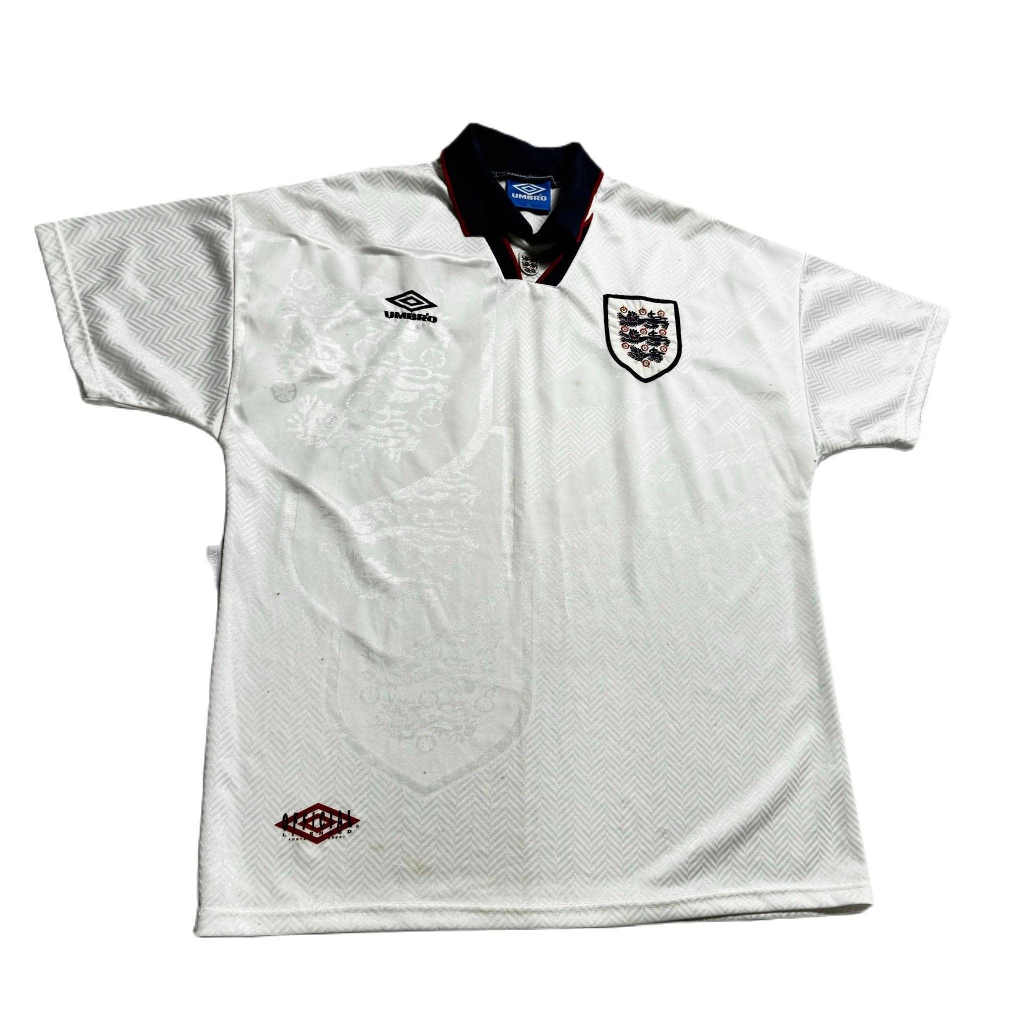 1993 - 95 England Home Shirt - XL