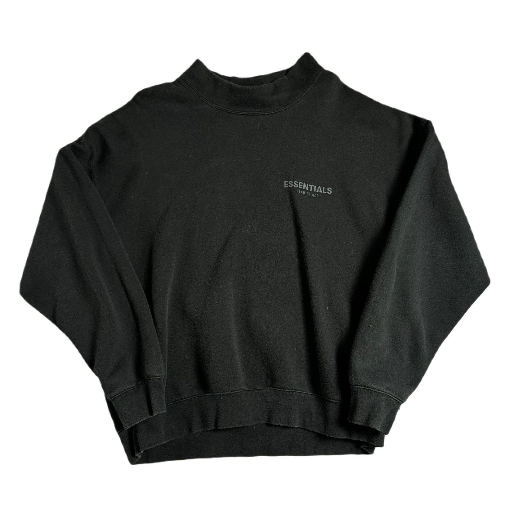 Black Fear of God Essentials Sweatshirt- XL