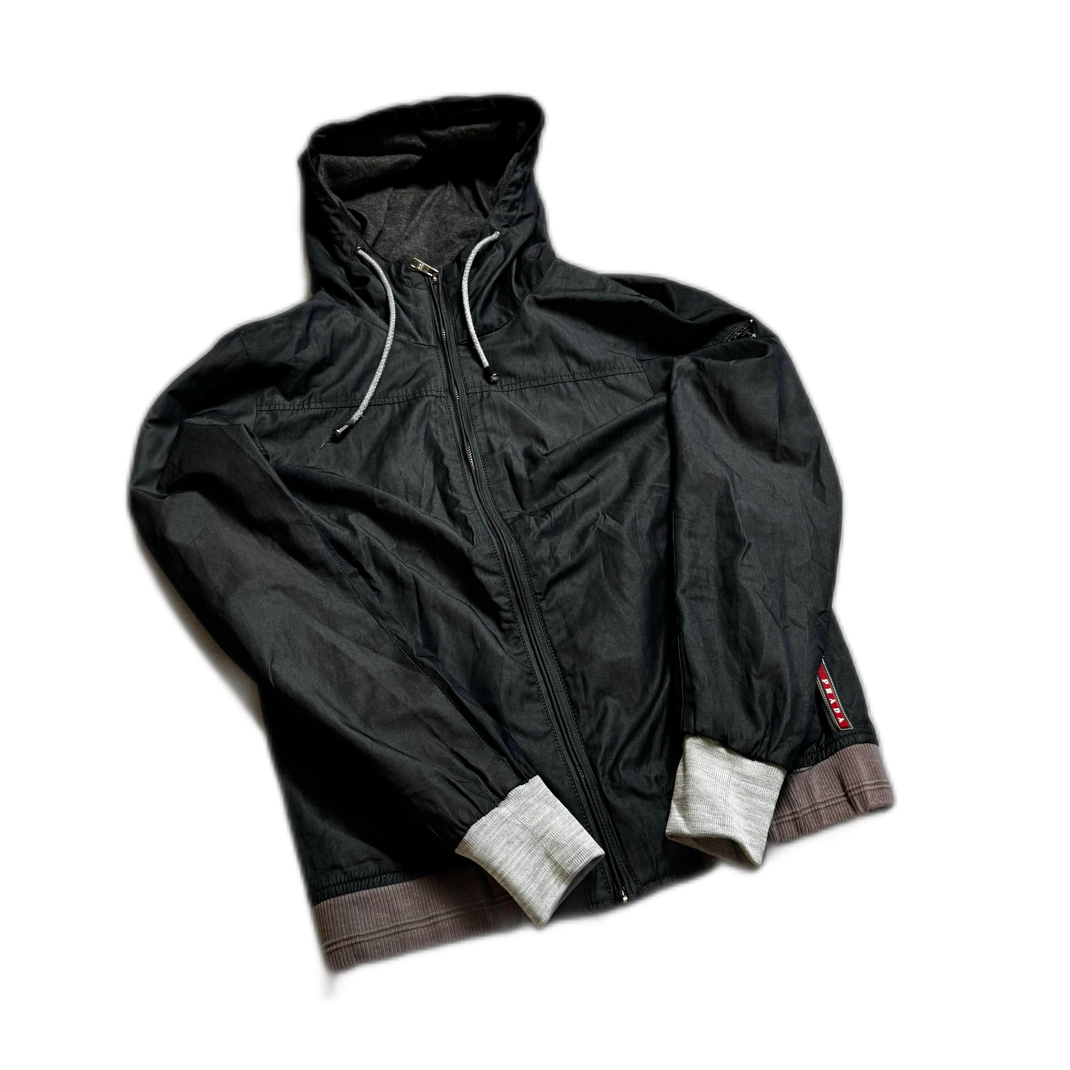 Grey/ Black Prada Jacket - M
