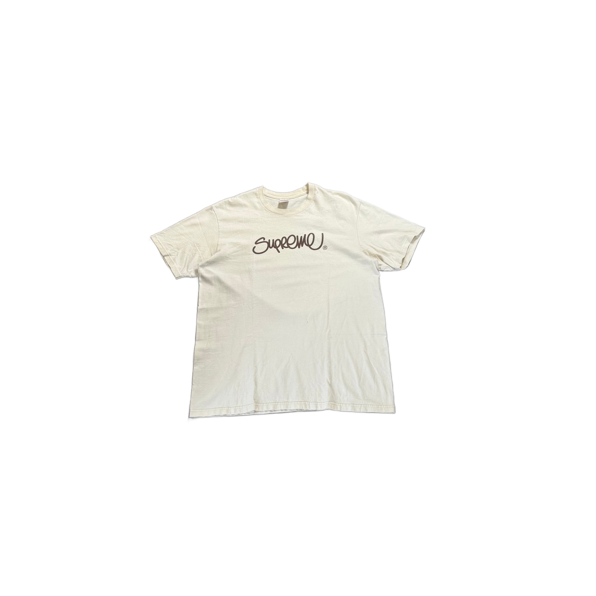 White Supreme Tee - L