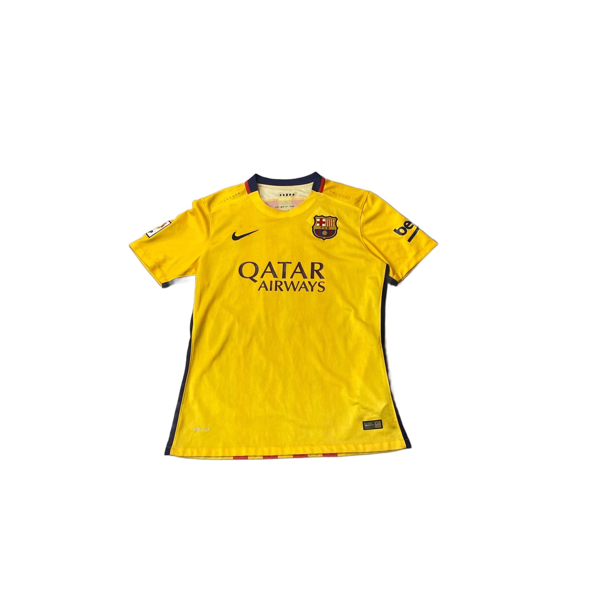 2015 - 16 Barcelona Away 'Alves' Shirt - L