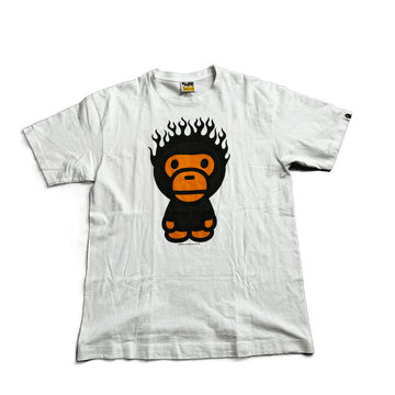 White A Bathing Ape (BAPE) Tee - L