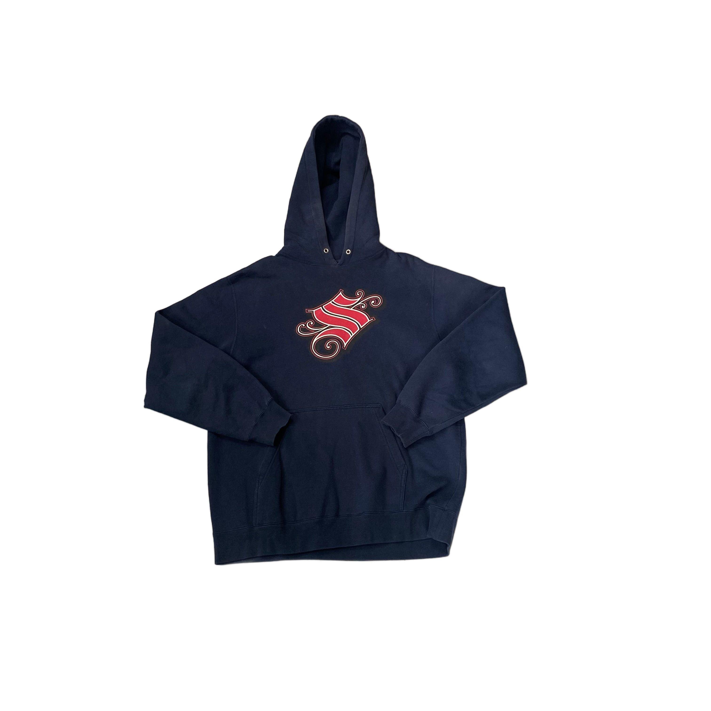 Navy Blue Stussy Hoodie - S