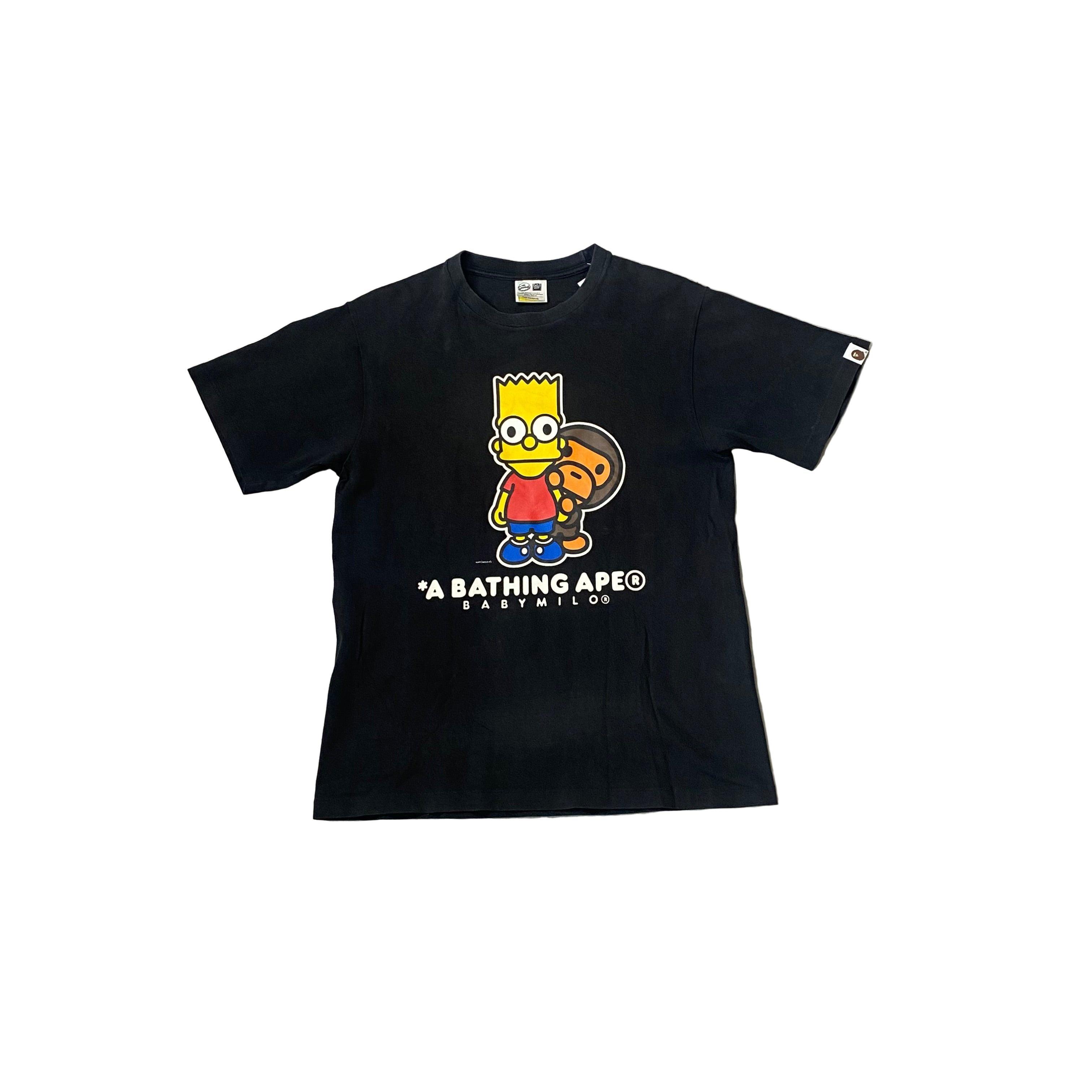 Black A Bathing Ape (BAPE) x The Simpsons Tee - M
