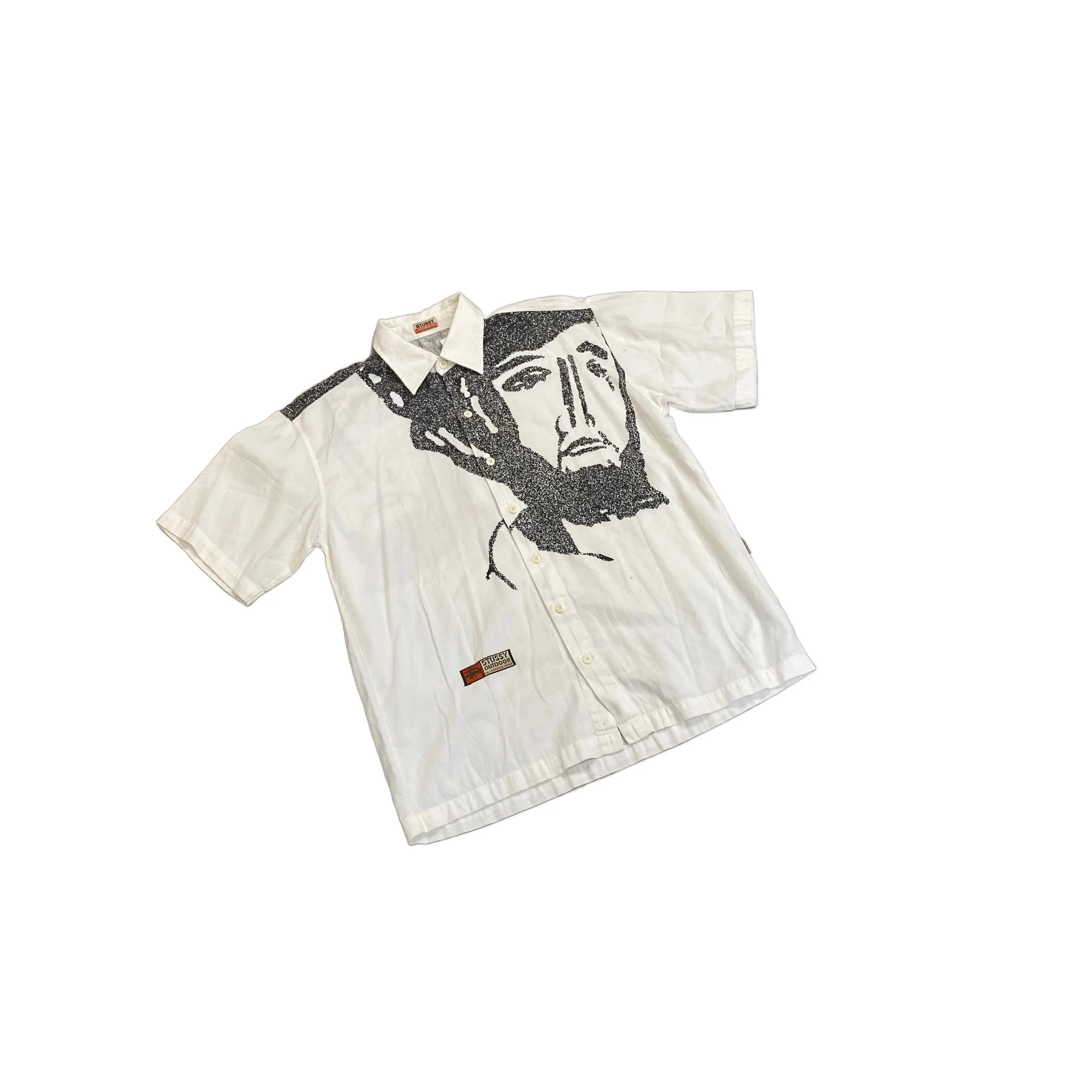 White Stussy Shirt - L