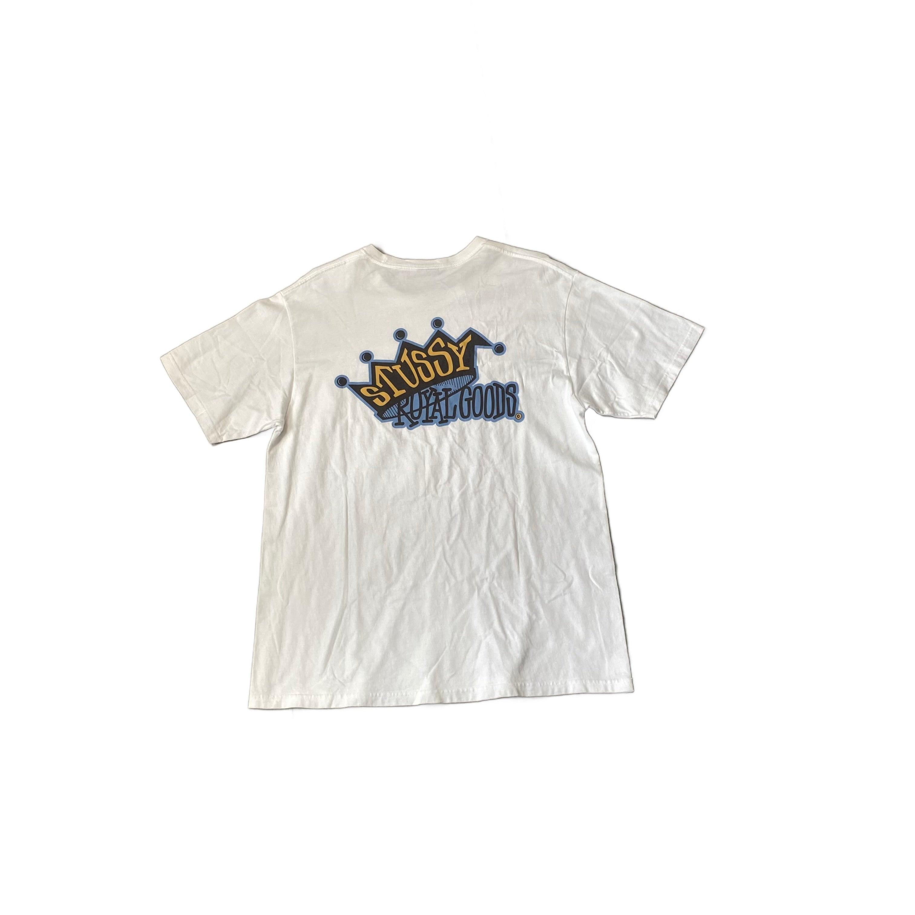 White Stussy Tee - L