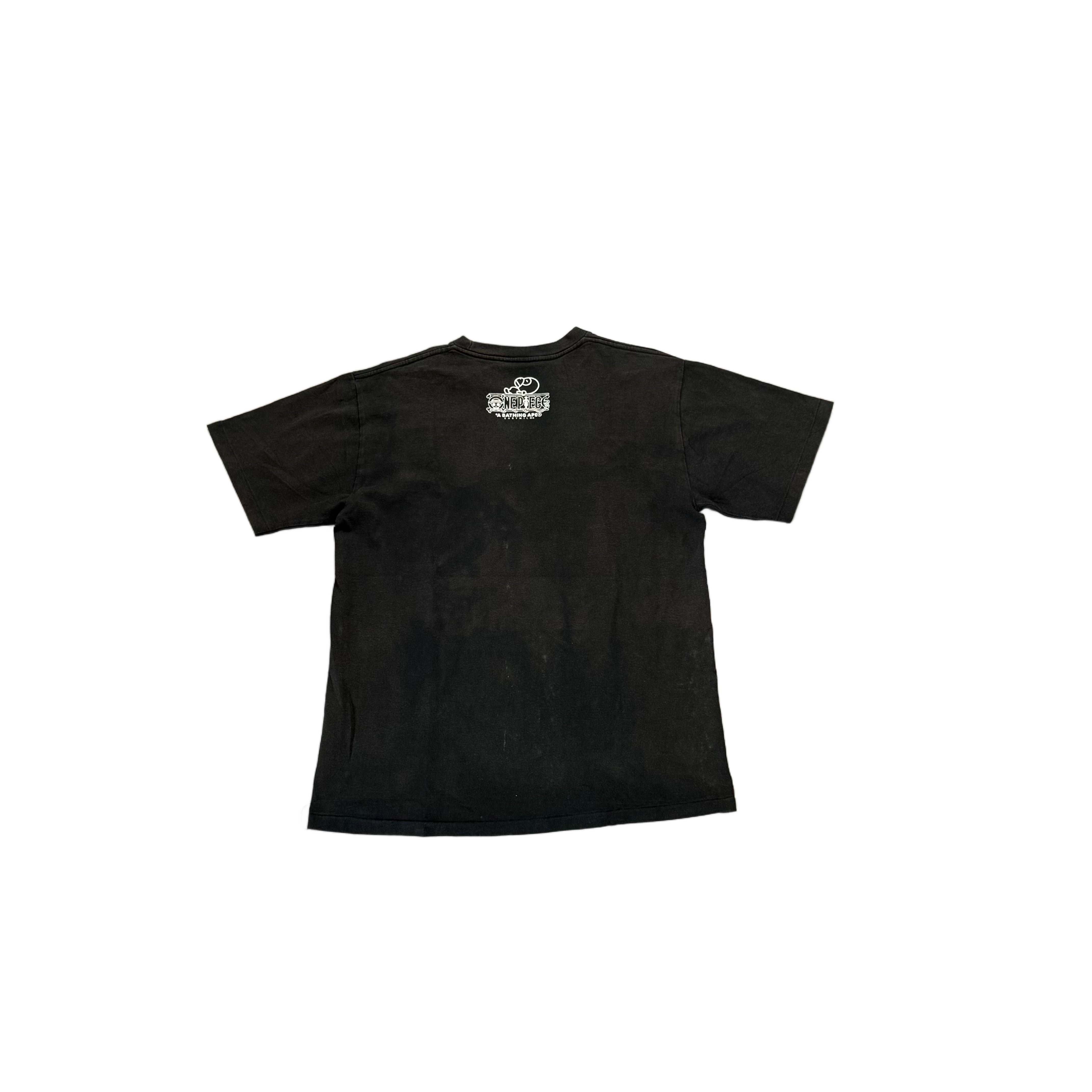 Black A Bathing Ape (BAPE) x One Piece Tee - L